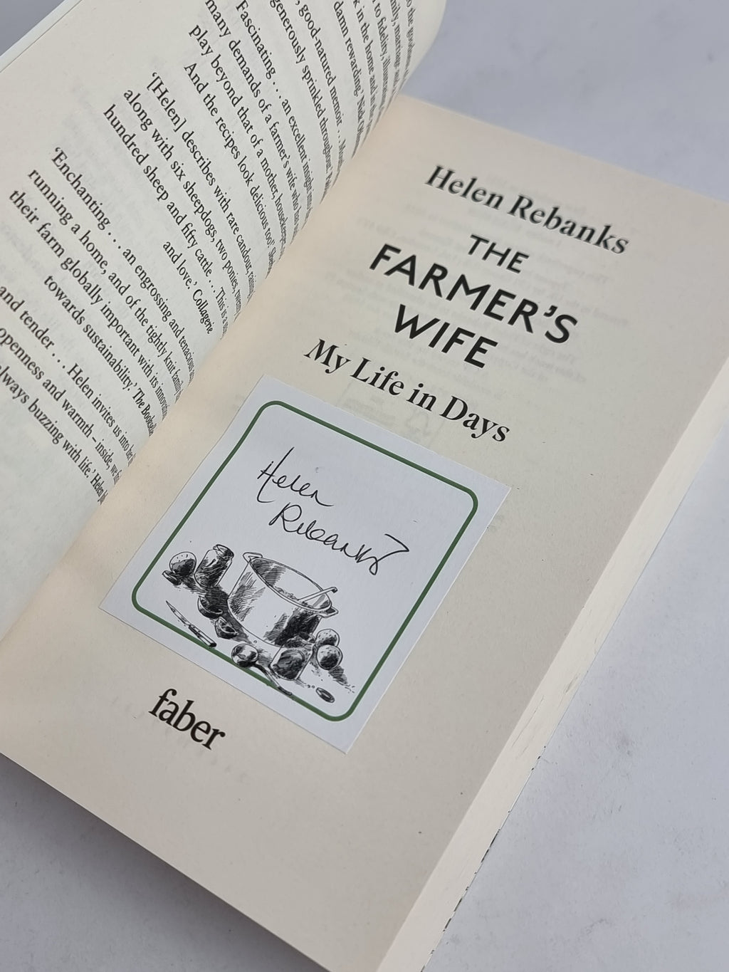 The Farmers Wife, Helen Rebanks, 1st Edition, Signed