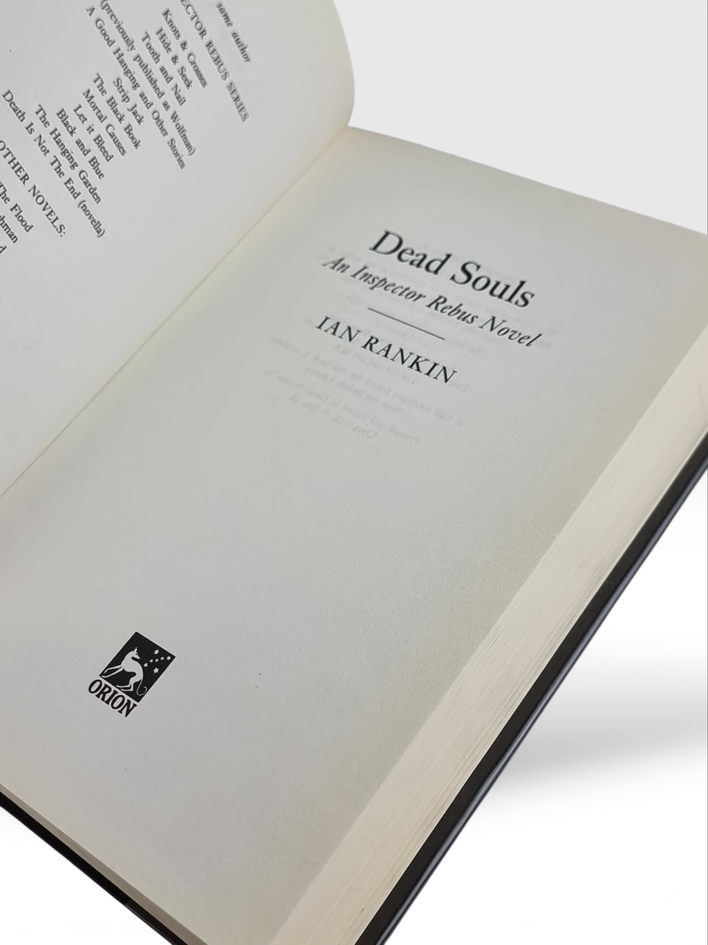 Dead Souls, Ian Rankin, 1st Edition