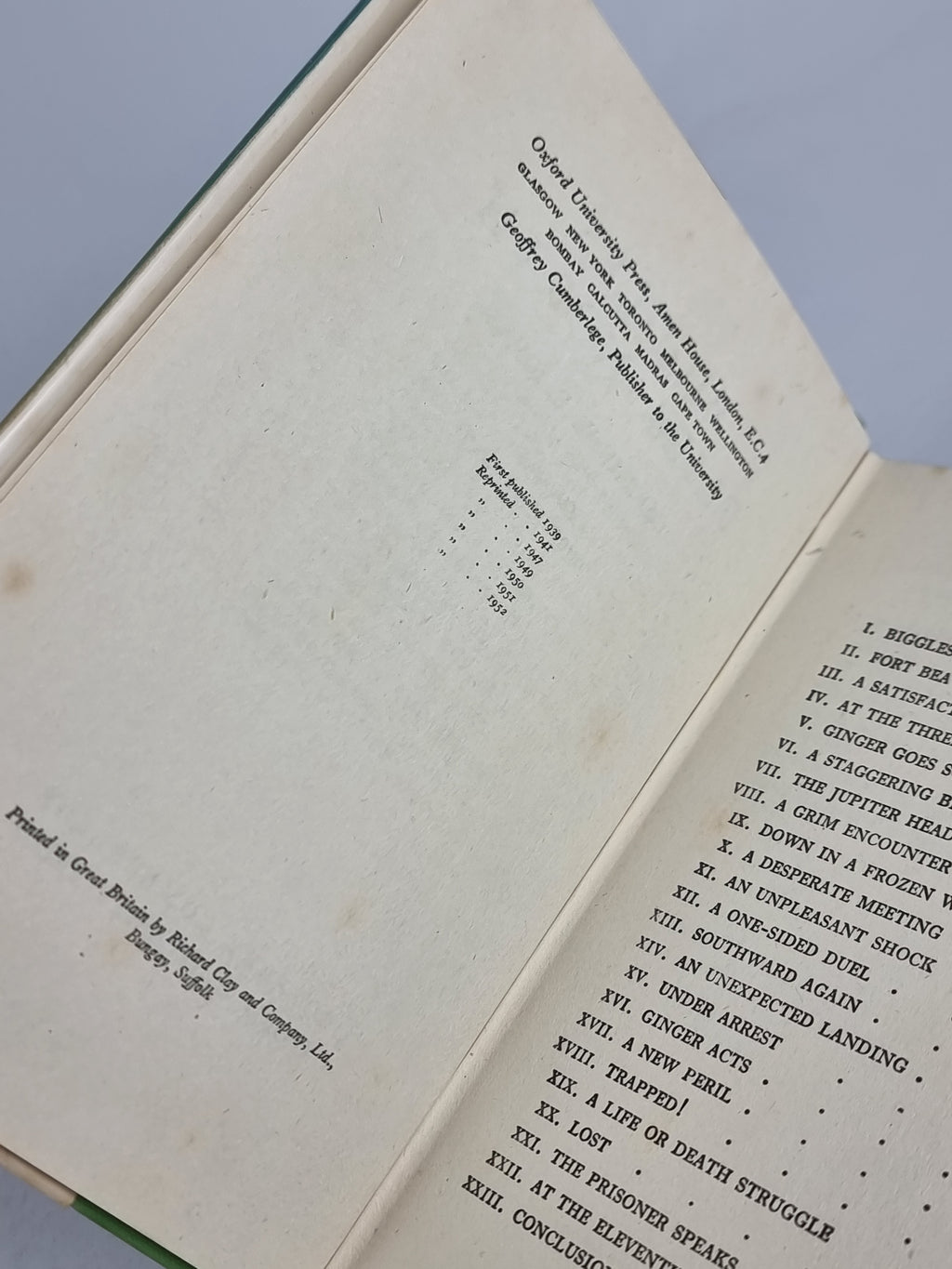 Biggles Flies North, Captain W. E. Johns — Reprint