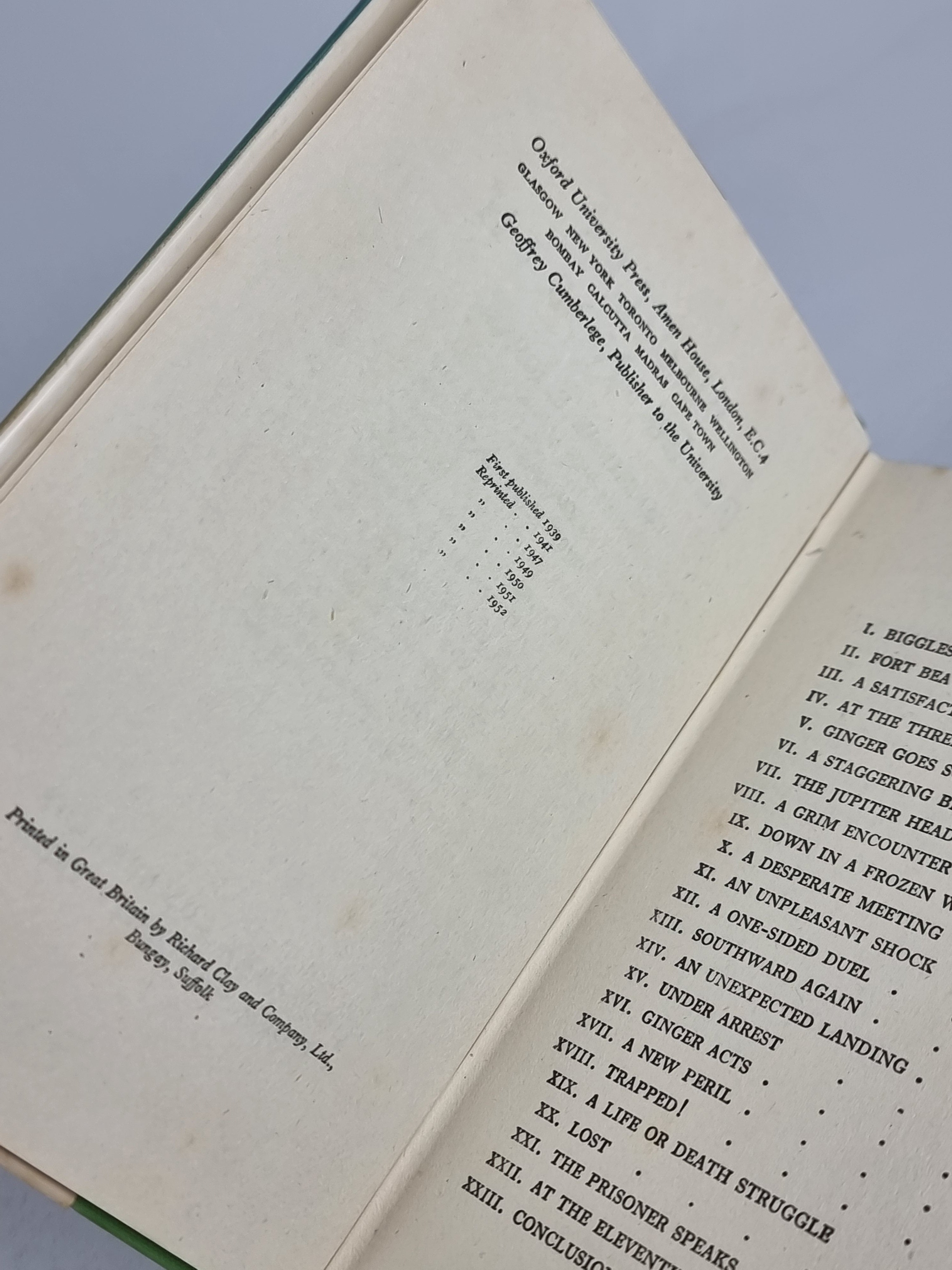 Biggles Flies North, Captain W. E. Johns — Reprint