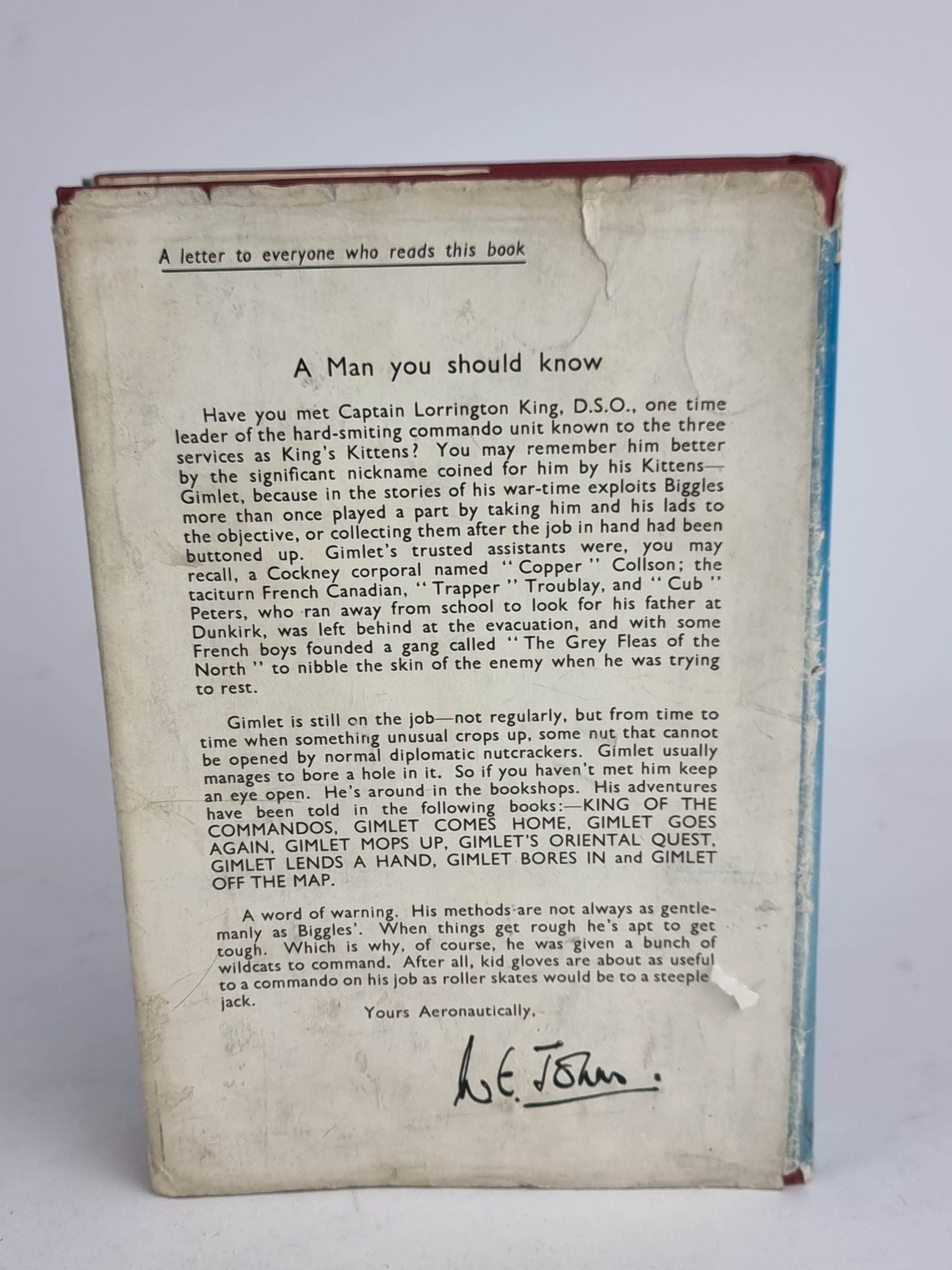 Biggles Takes the Case, Captain W. E. Johns — 1st Edition