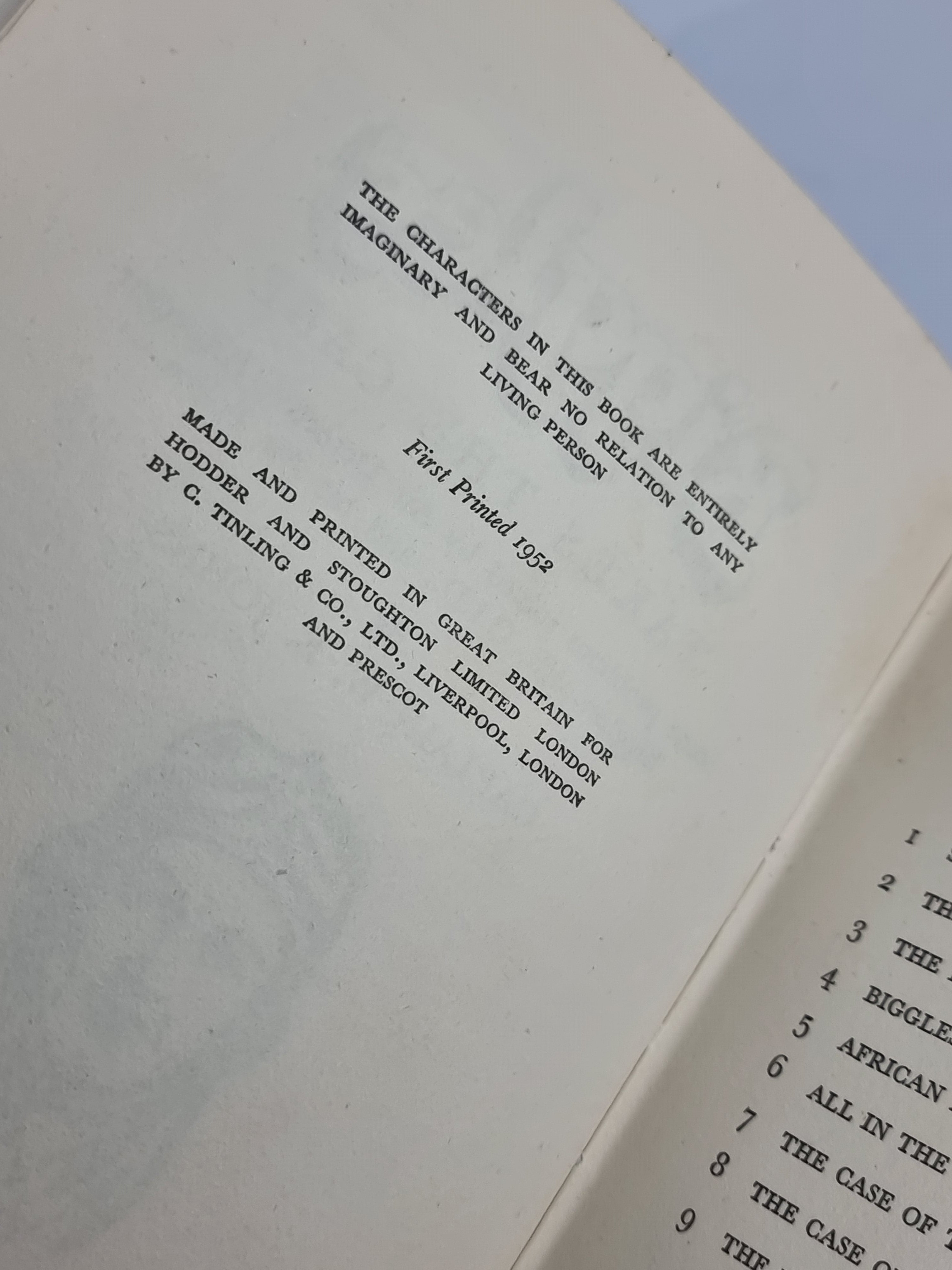Biggles Takes the Case, Captain W. E. Johns — 1st Edition