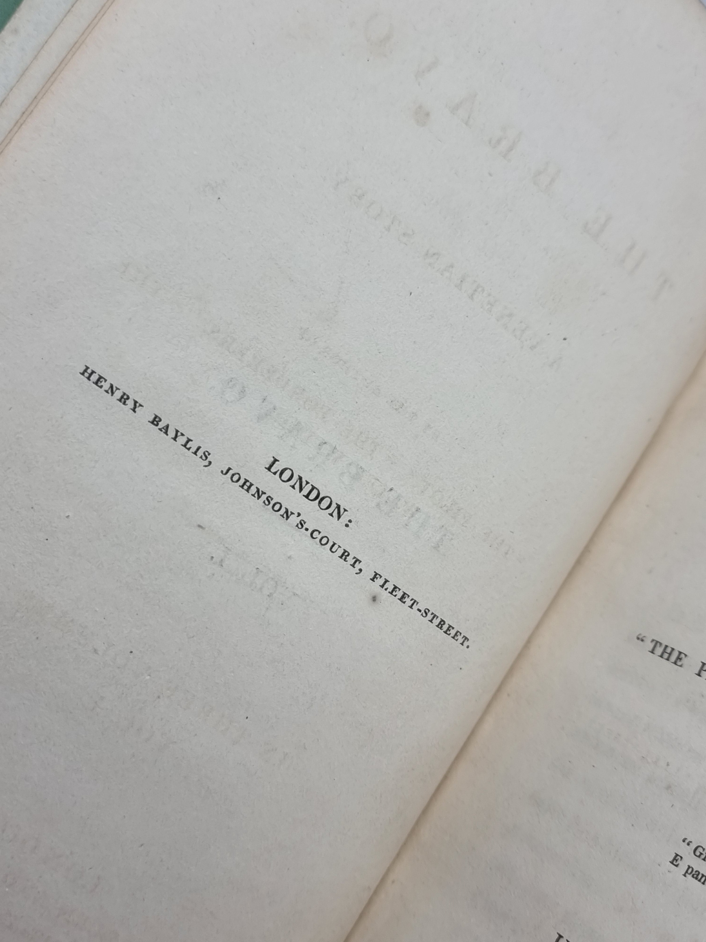 The Bravo. A Venetian Story, James Fenimore Cooper — 1st UK Edition