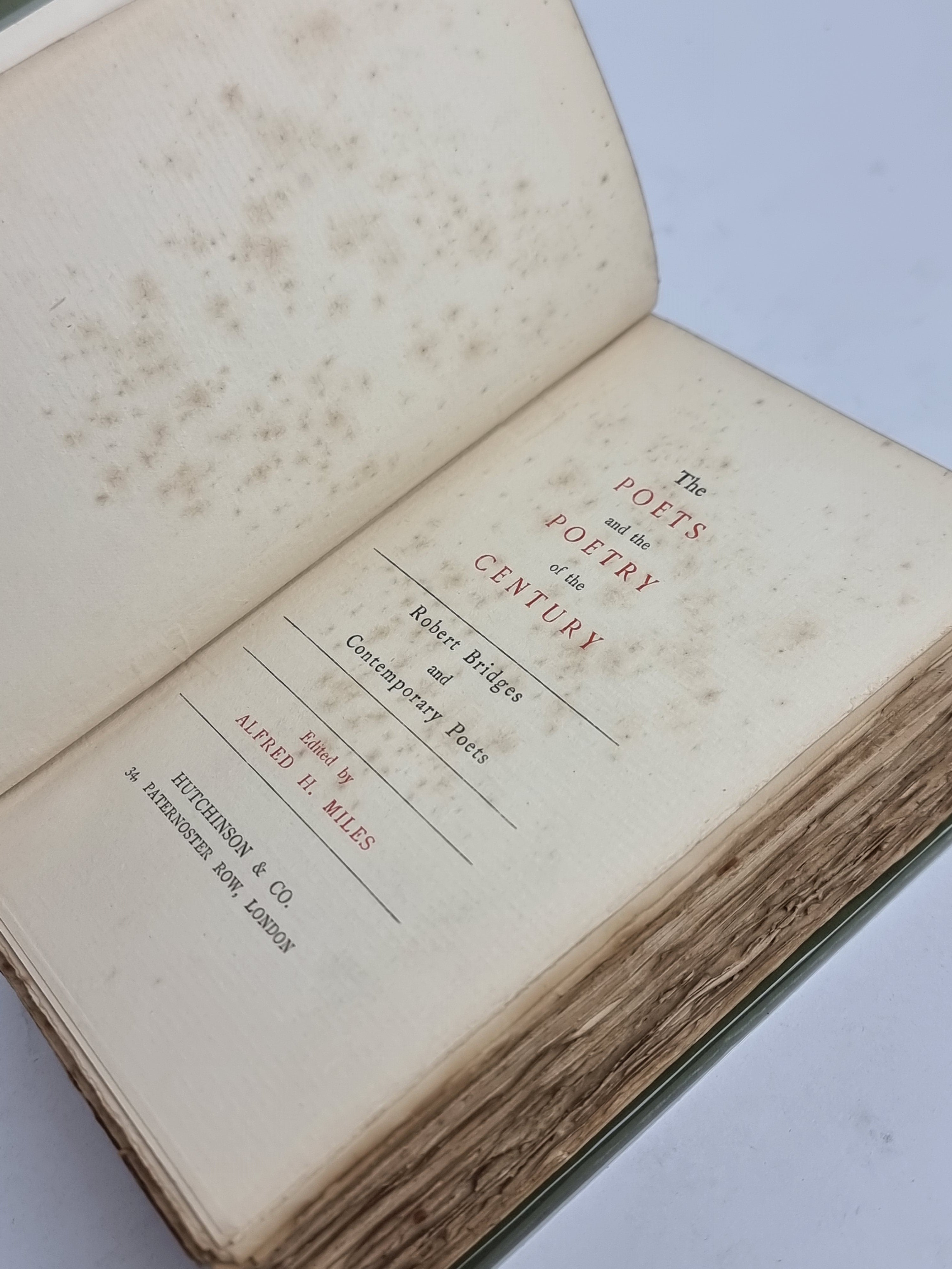 The Poets and the Poetry of the Century: Alfred H. Miles (Ed.) — 1st Edition