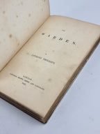 The Warden, Anthony Trollope — First Edition (Secondary Binding)
