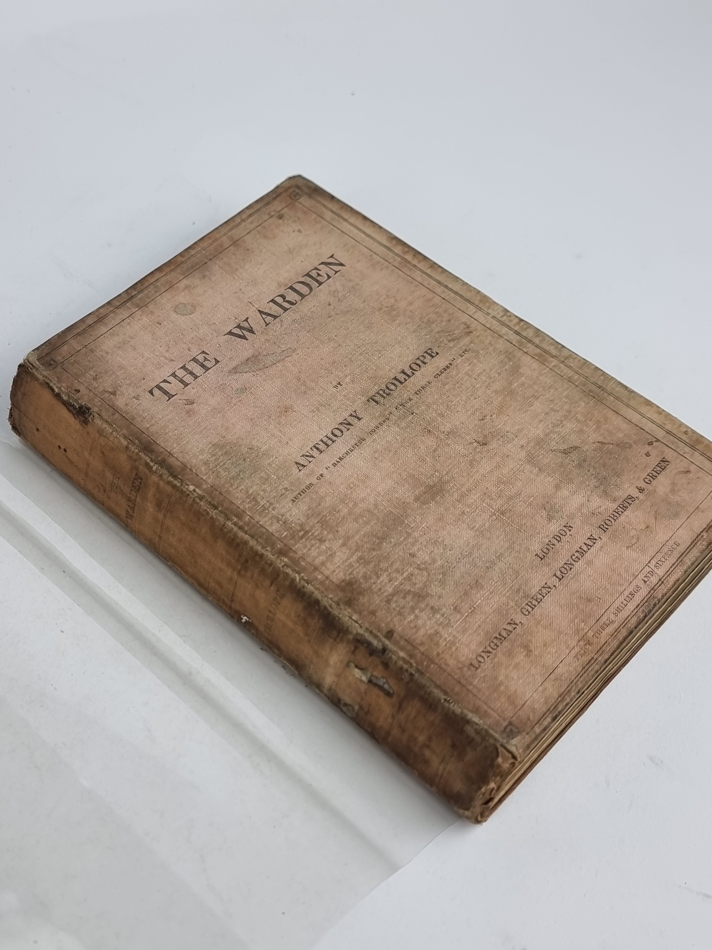 The Warden, Anthony Trollope — First Edition (Secondary Binding)