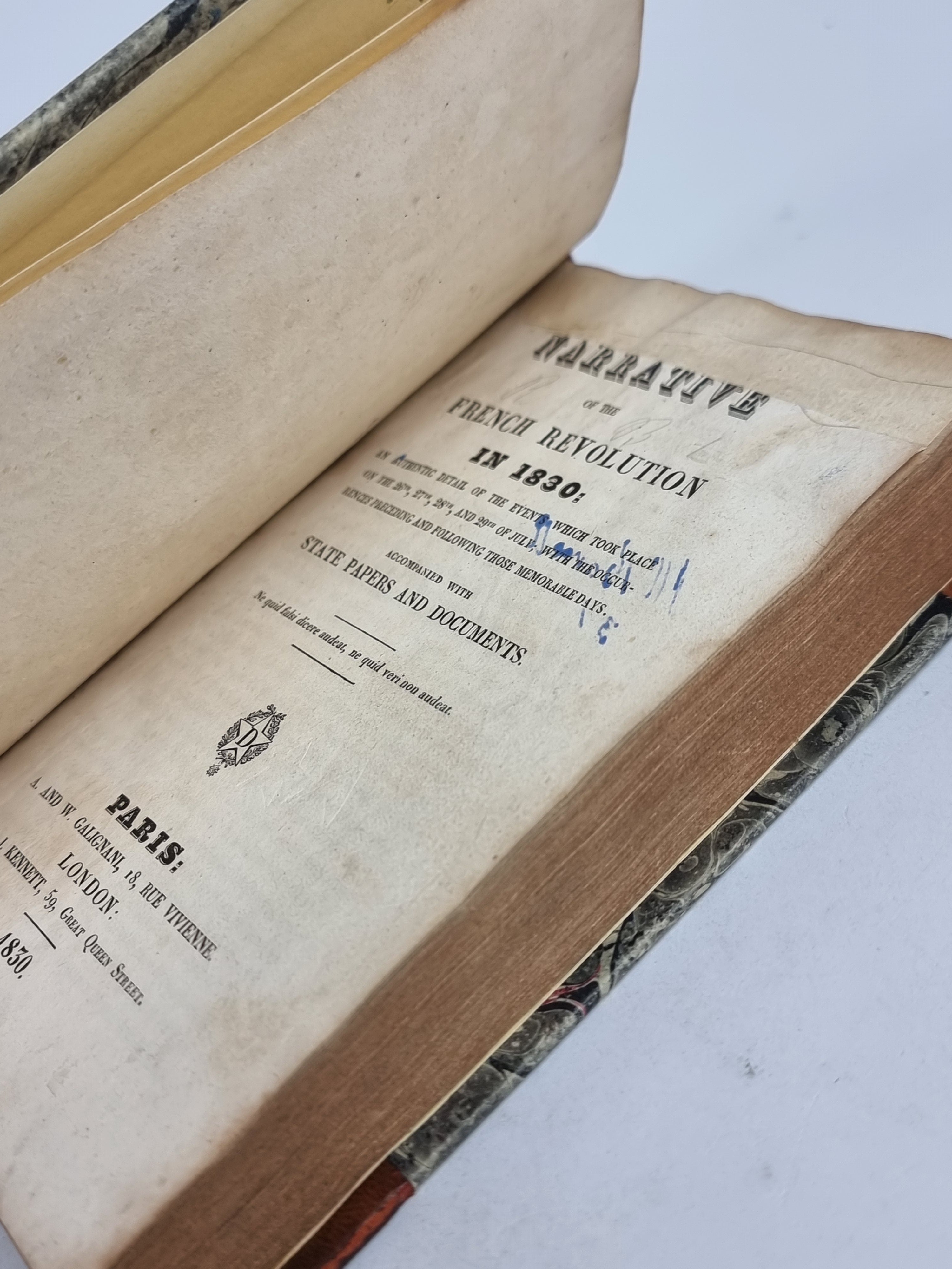 Narrative of the French Revolution in 1830, Charles Caleb Colton — 1st Edition