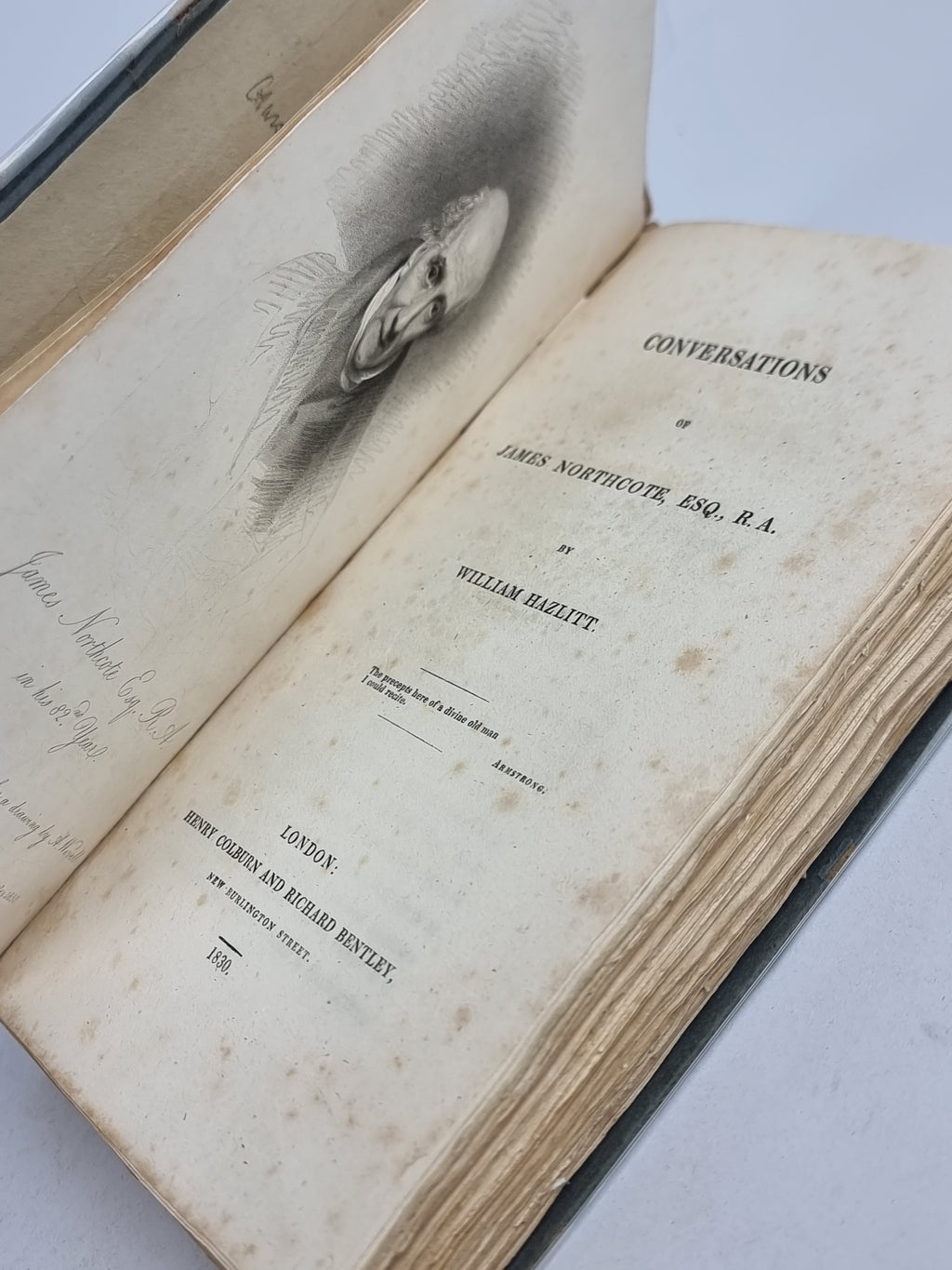 Conversations of James Northcote, Esq., R.A., William Hazlitt — 1st Edition