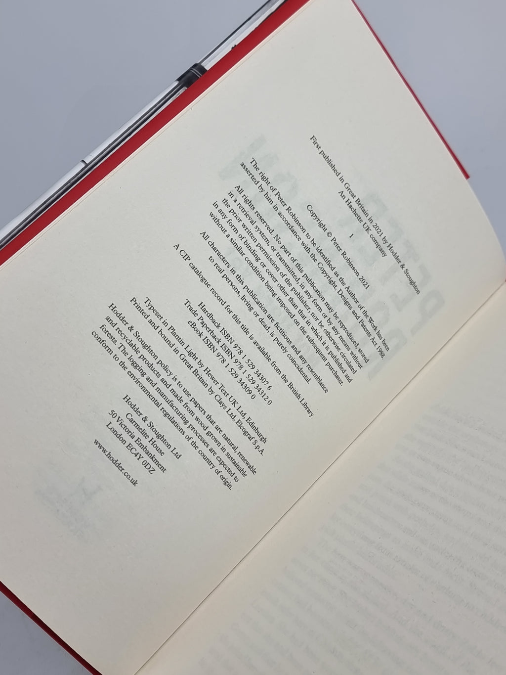Not dark yet, Peter Robinson 1st Edition