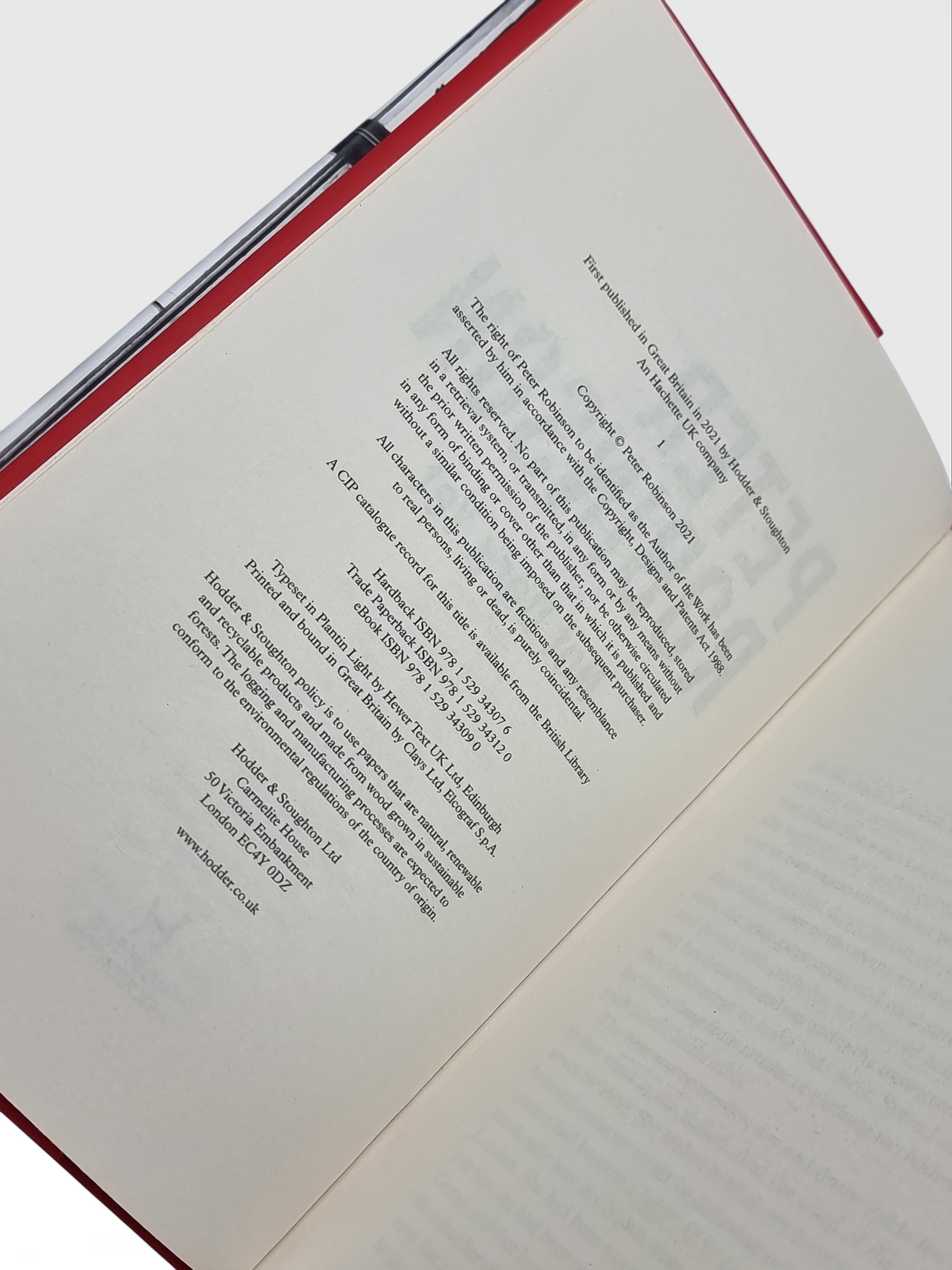 Not dark yet, Peter Robinson 1st Edition