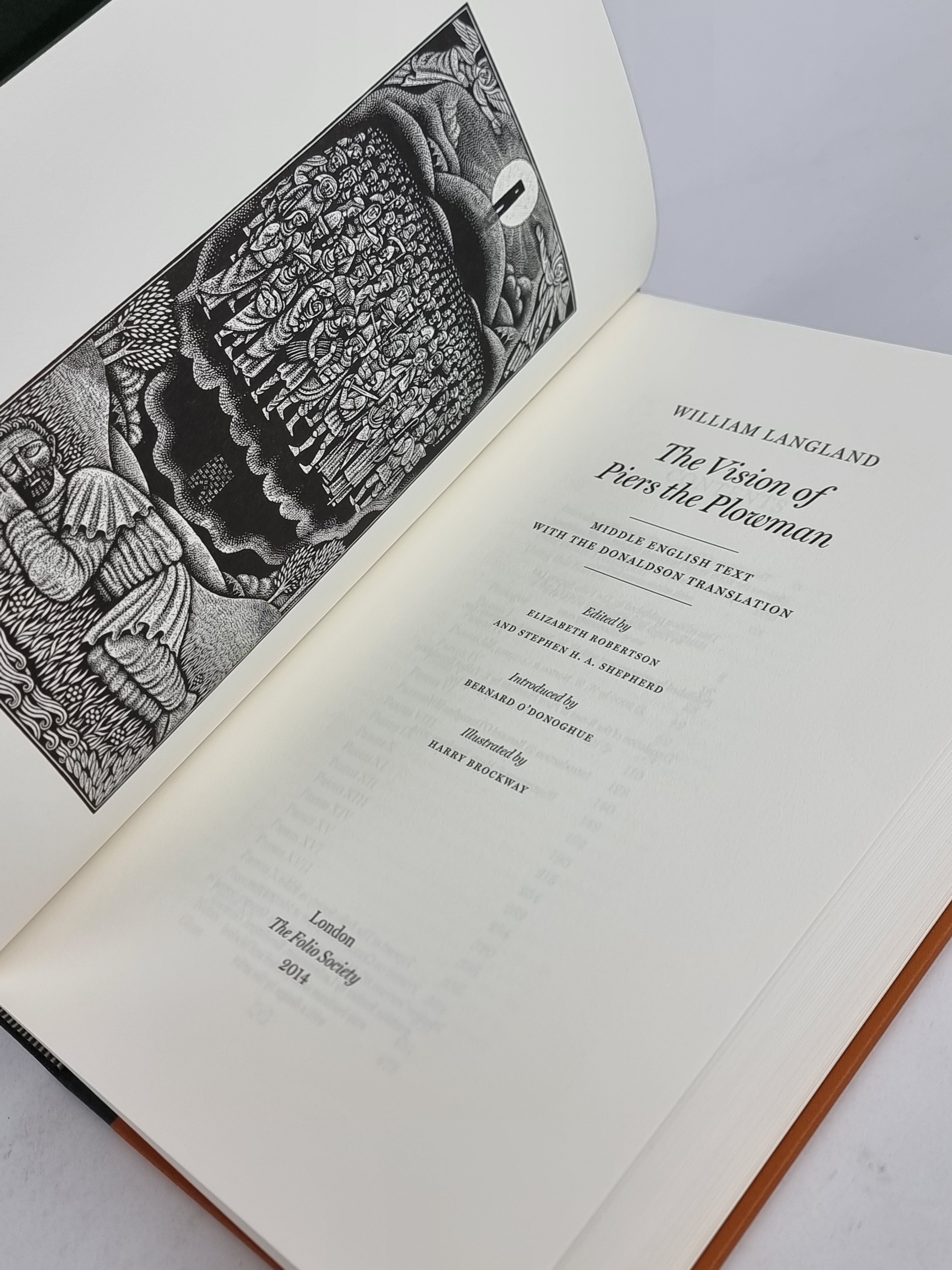 The Vision of Piers the Plowman, William Langland — 1st Folio Society Edition