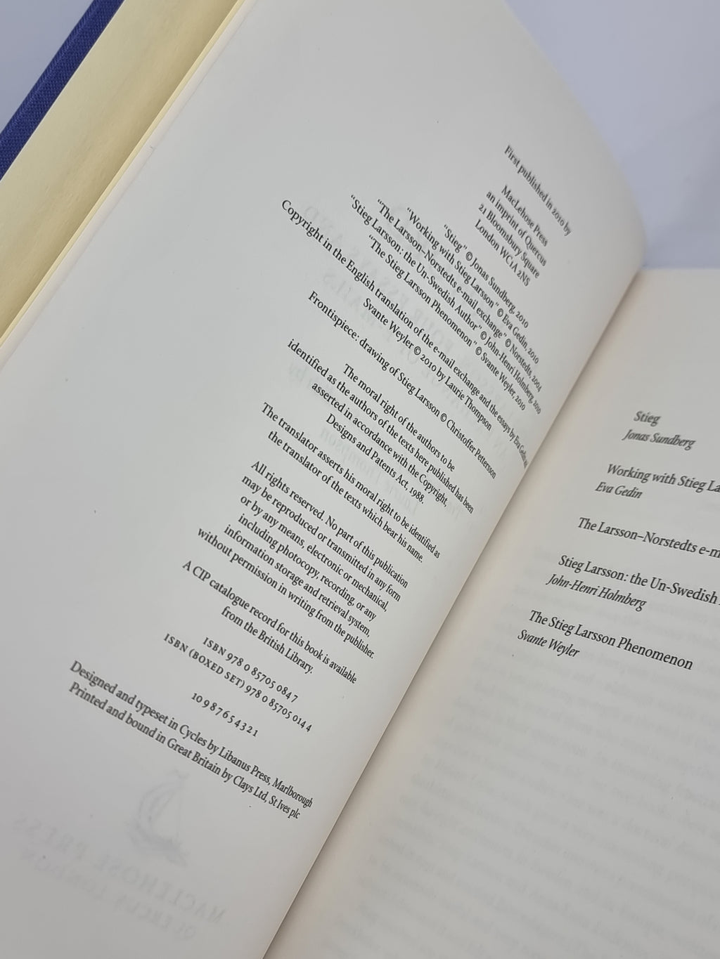 The Millennium Trilogy, Stieg Larsson — 1st Edition Thus