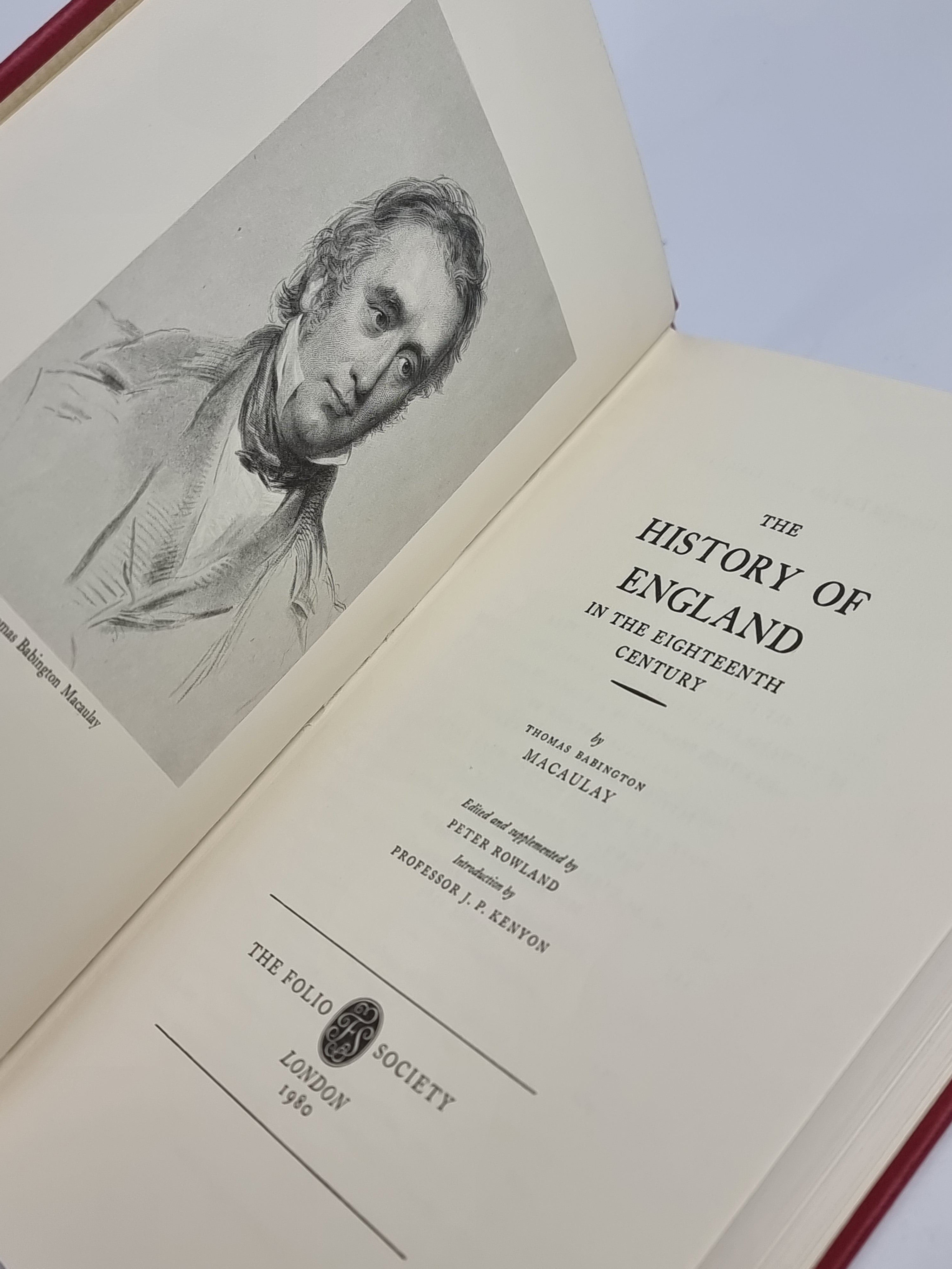 The History of England in the Eighteenth Century, Thomas Babington Macaulay — 1st Folio Society Ed.