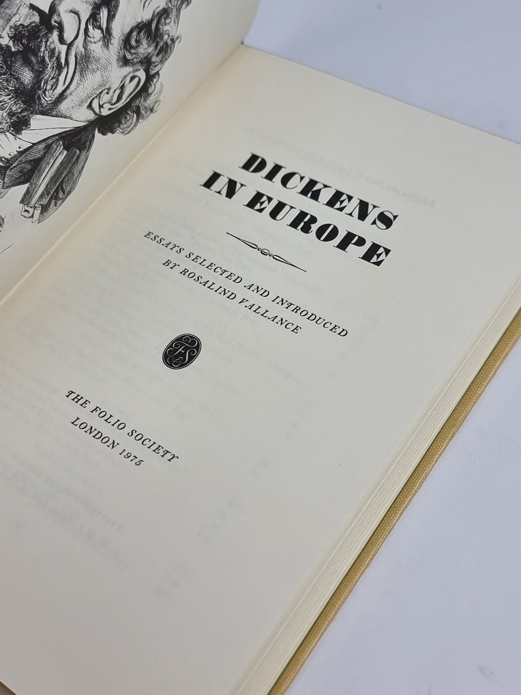 Dickens in Europe (Selected and Introduced by Rosalind Vallance) — 1st Folio Society Edition