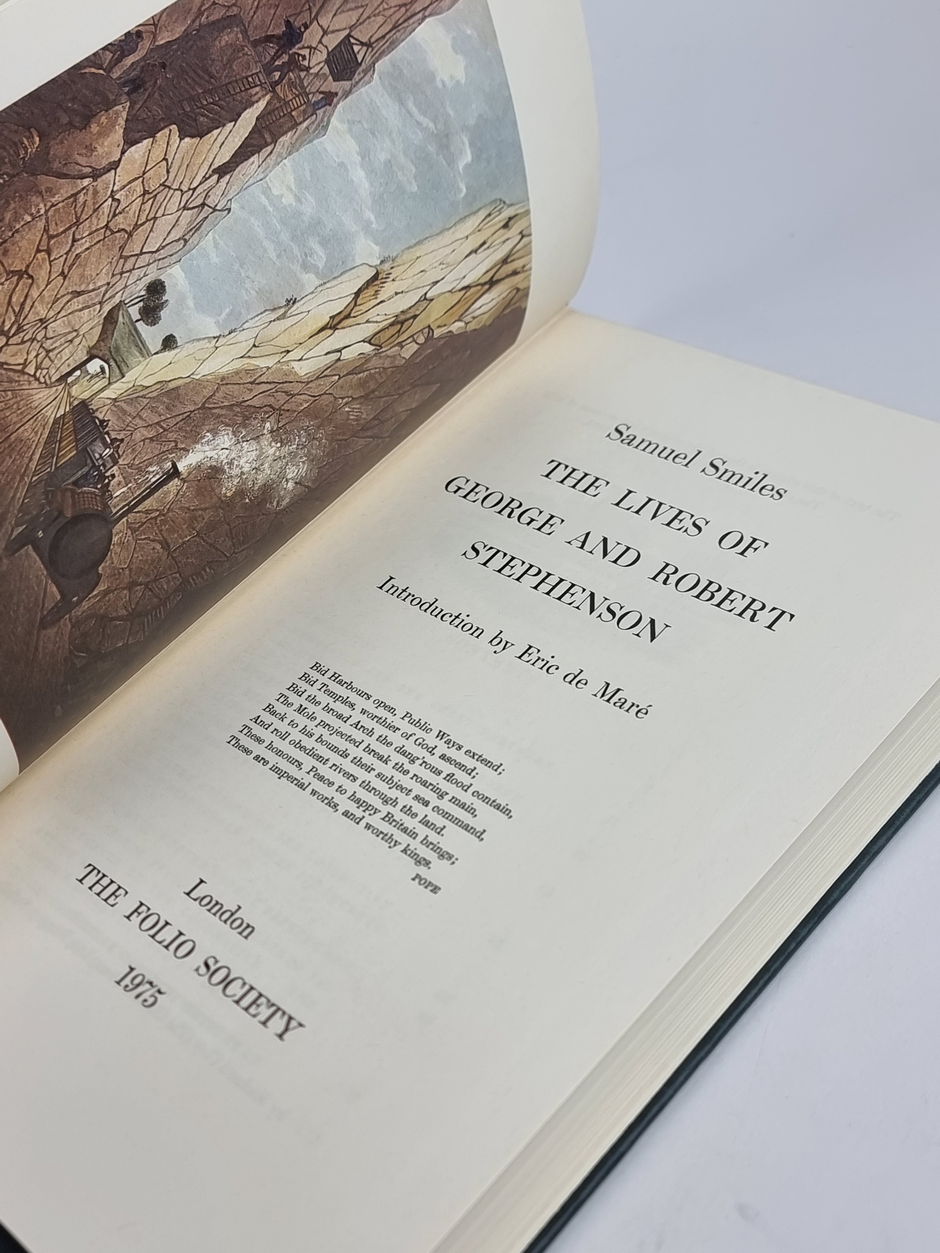 The Lives of George and Robert Stephenson, Samuel Smiles — 1st Folio Society Edition
