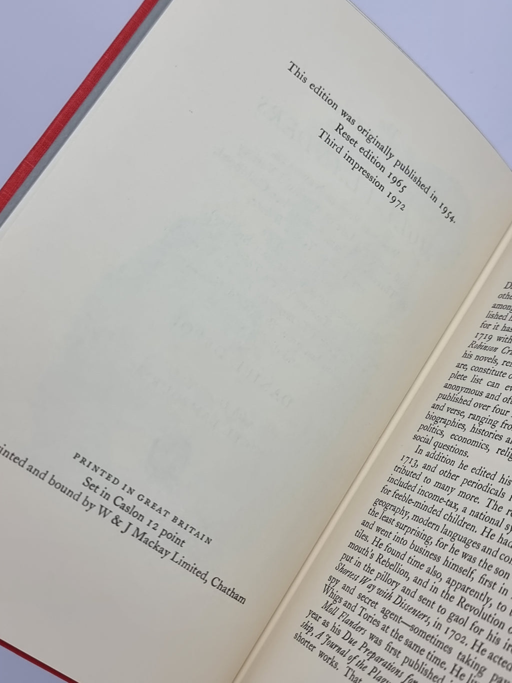 Moll Flanders, Daniel Defoe — Reset Edition, 3rd Impression