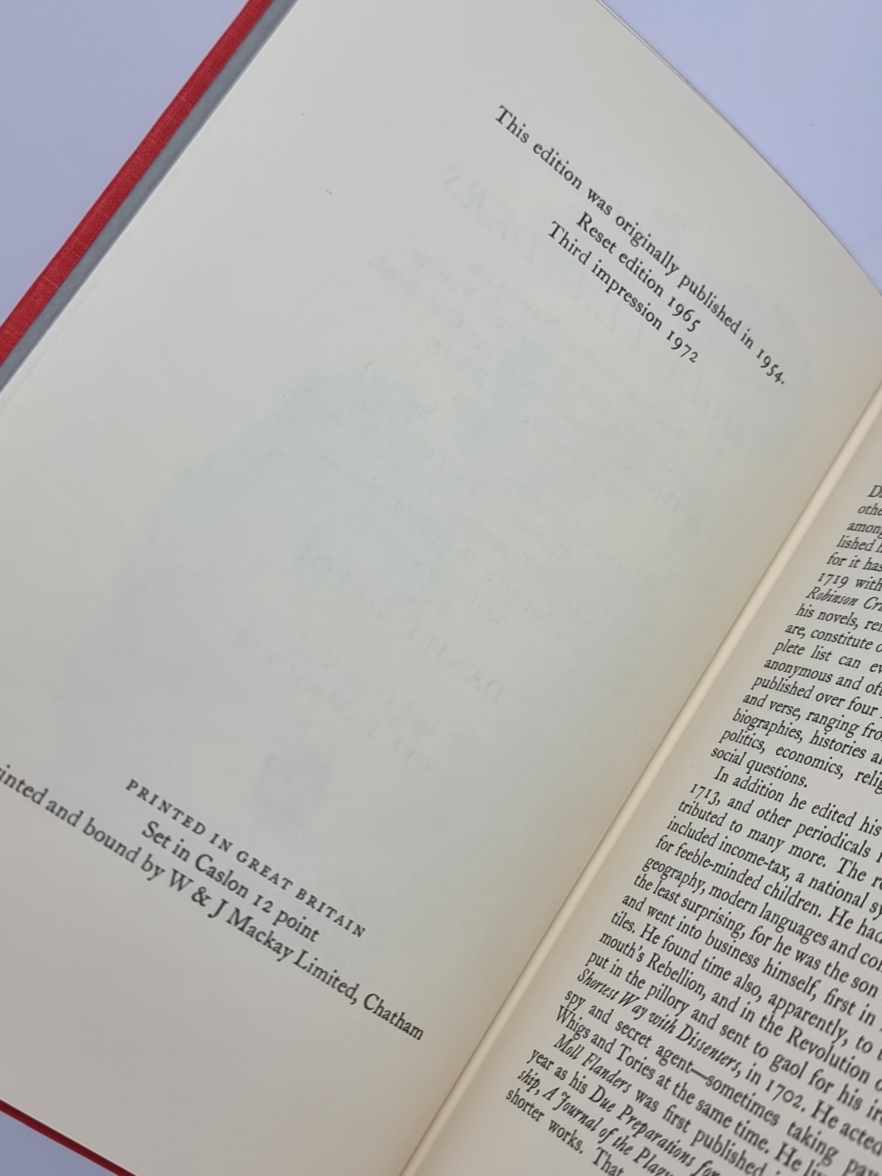 Moll Flanders, Daniel Defoe — Reset Edition, 3rd Impression