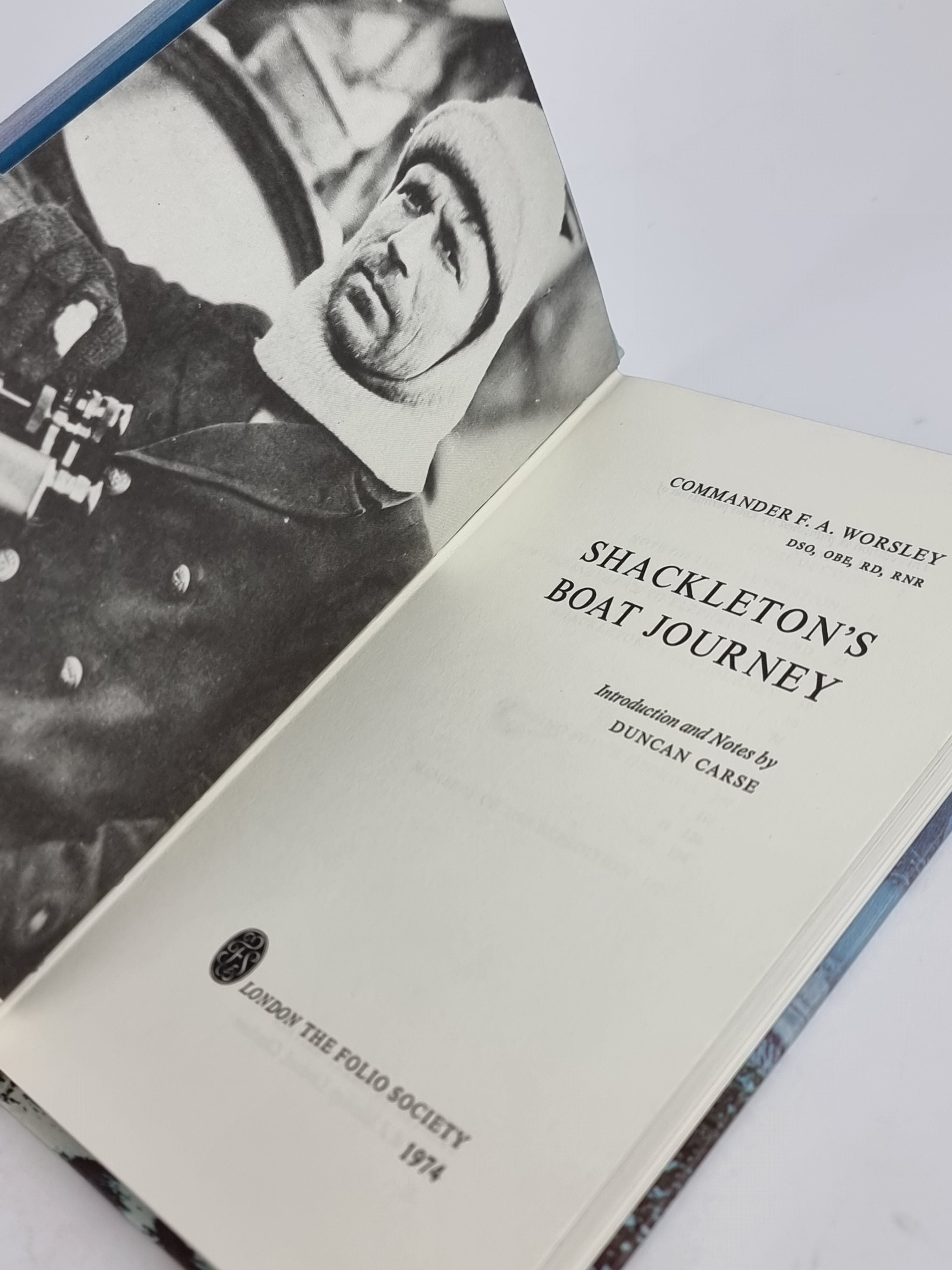 Shackleton's Boat Journey, Commander F. A. Worsley — 1st Folio Society Edition
