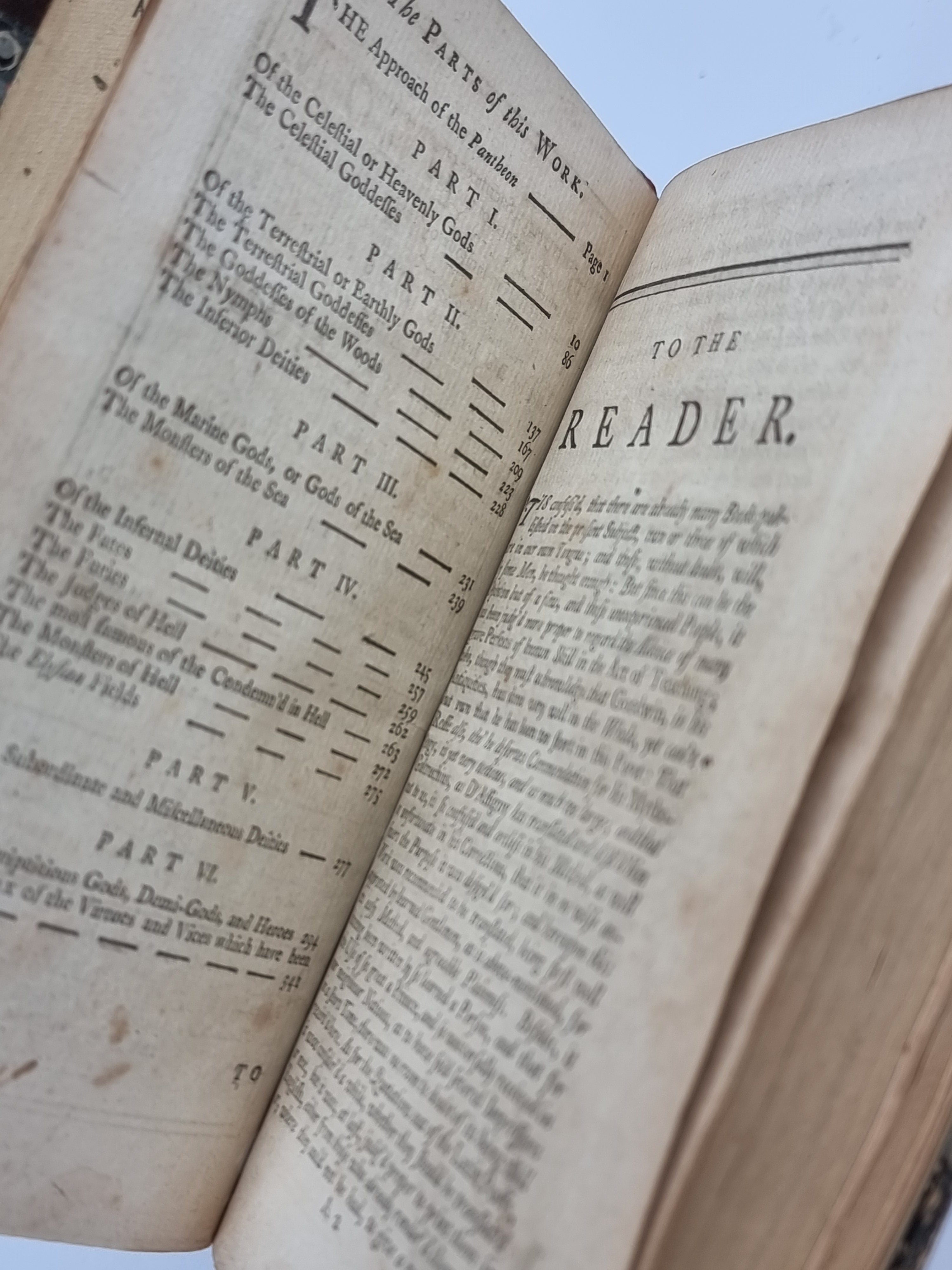The Pantheon, Representing the Fabulous Histories of the Heathen Gods, and Most Illustrious Heroes, Andrew Tooke — 1781 Revised Edition