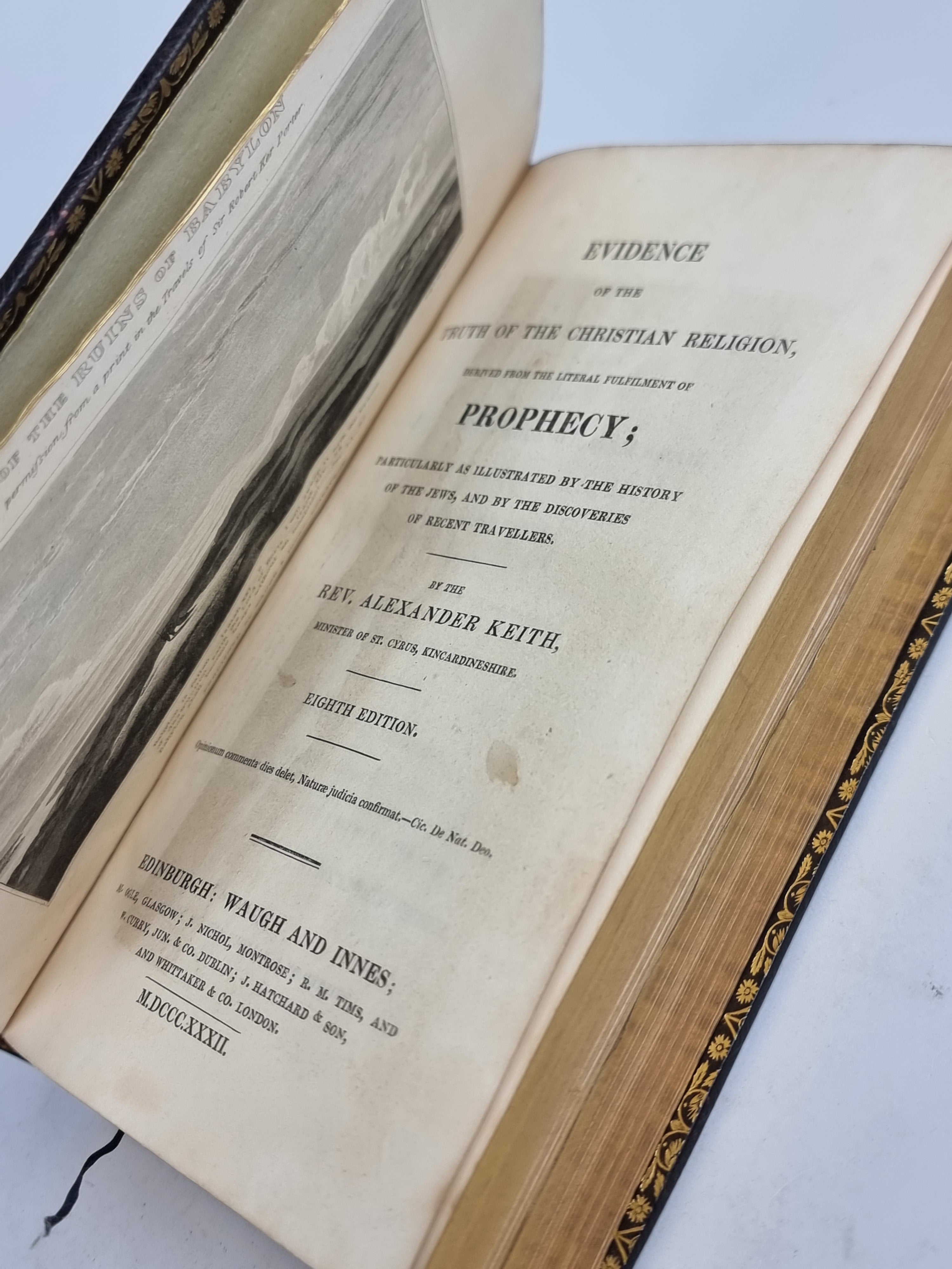 Evidence of the Truth of the Christian Religion, Derived from the Literal Fulfilment of Prophecy, Rev. Alexander Keith — 8th Edition