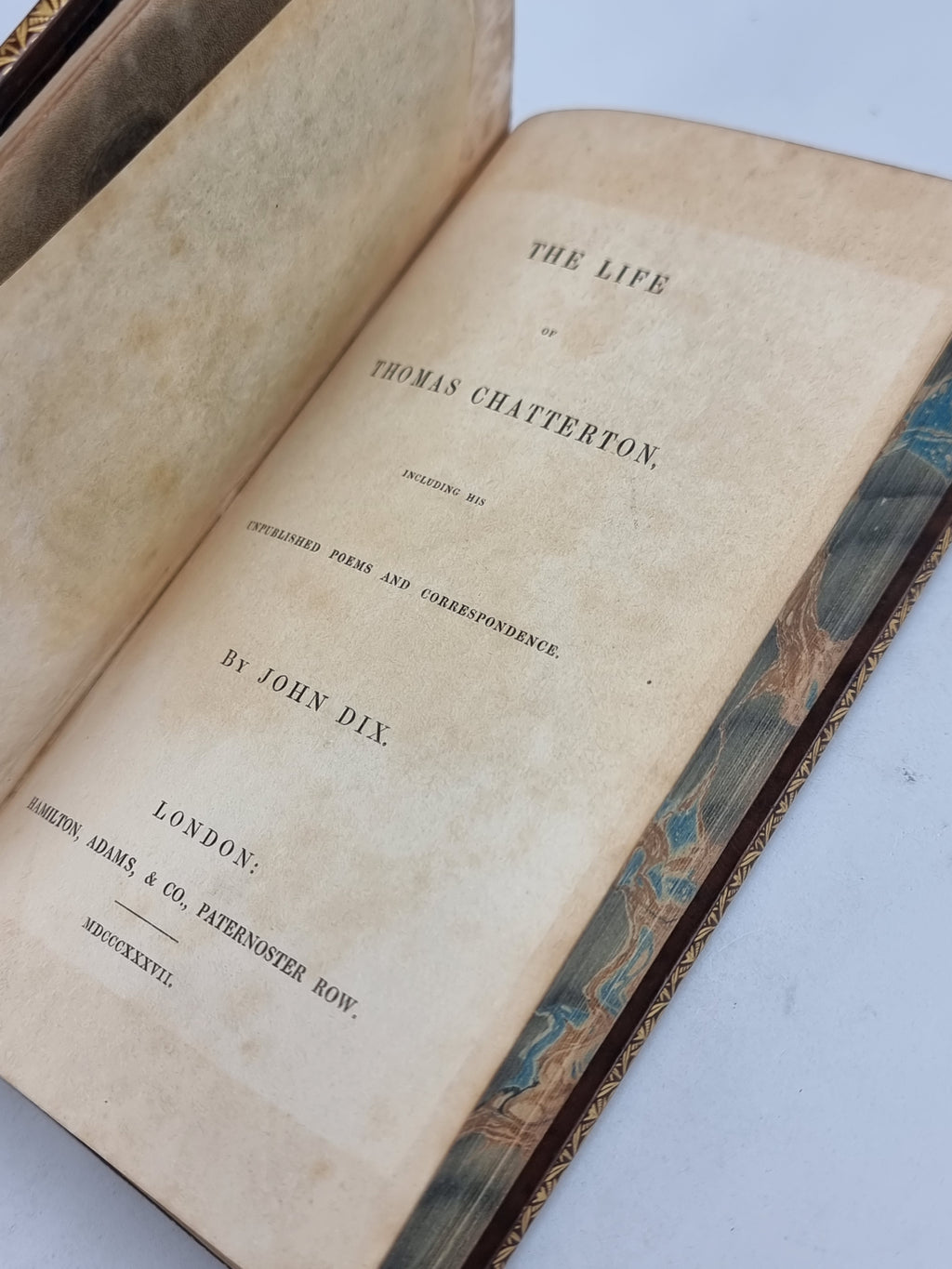 The Life of Thomas Chatterton, John Dix — 1st Edition