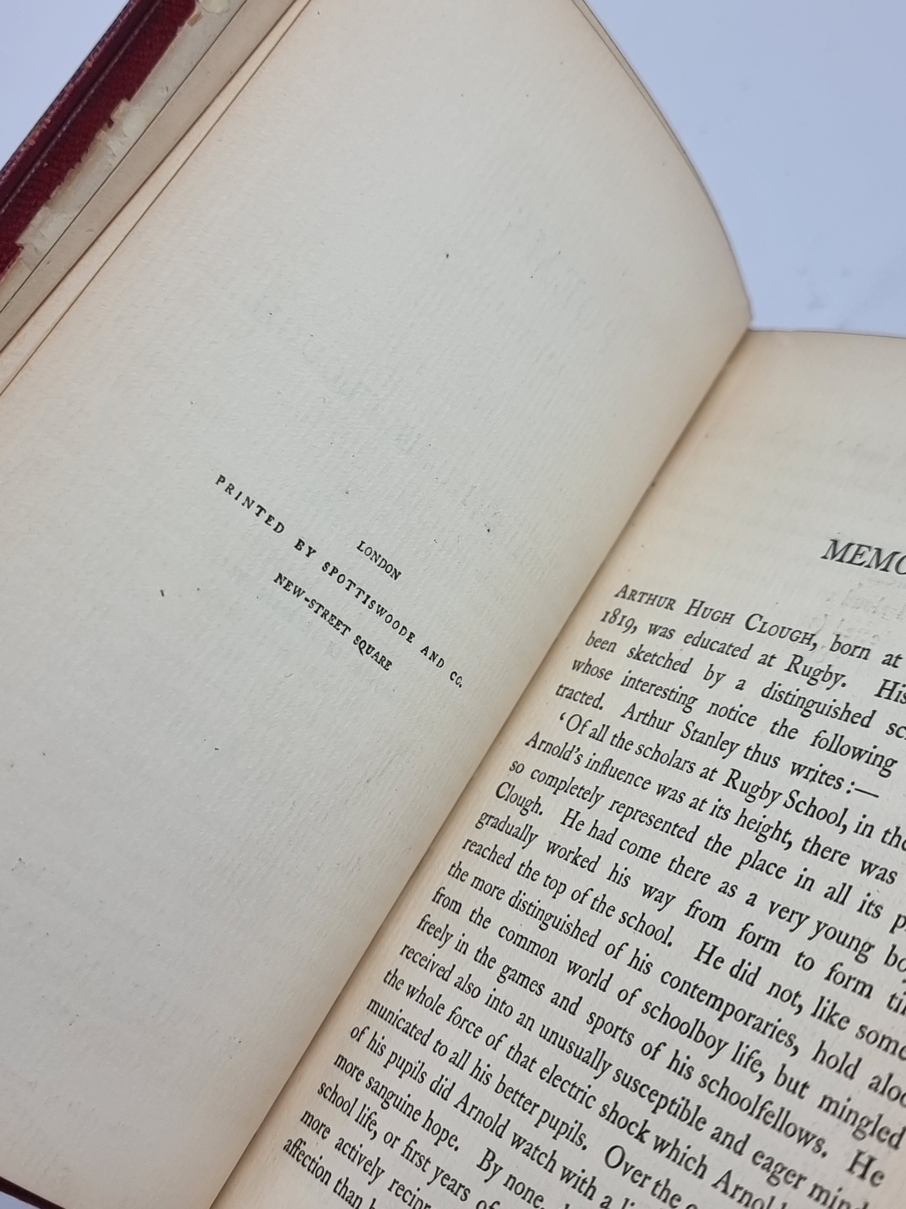 Poems, Arthur Hugh Clough — 2nd Edition