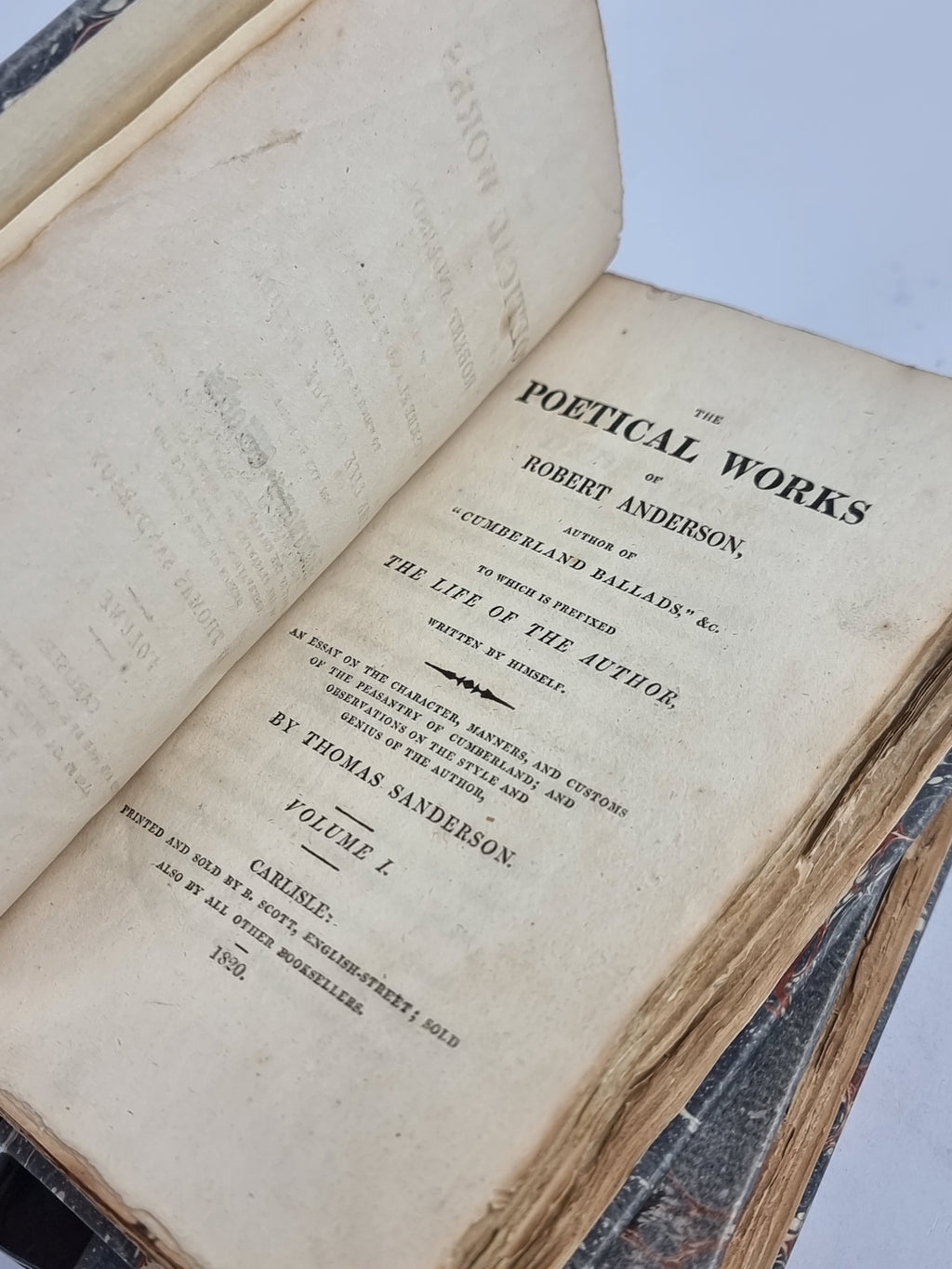 The Poetical Works of Robert Anderson, Author of "Cumberland Ballads," &c., Robert Anderson — 1st Edition