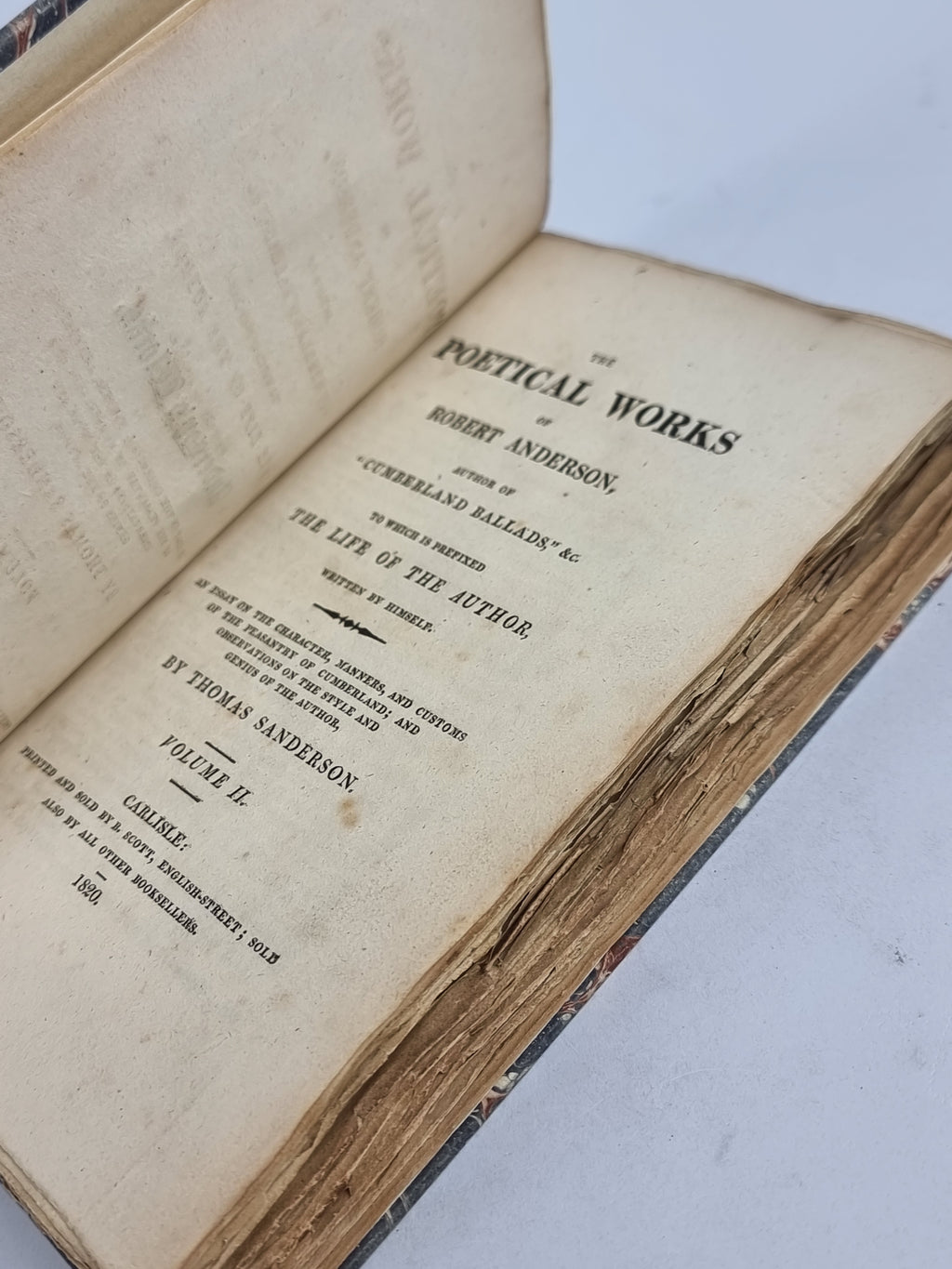 The Poetical Works of Robert Anderson, Author of "Cumberland Ballads," &c., Robert Anderson — 1st Edition