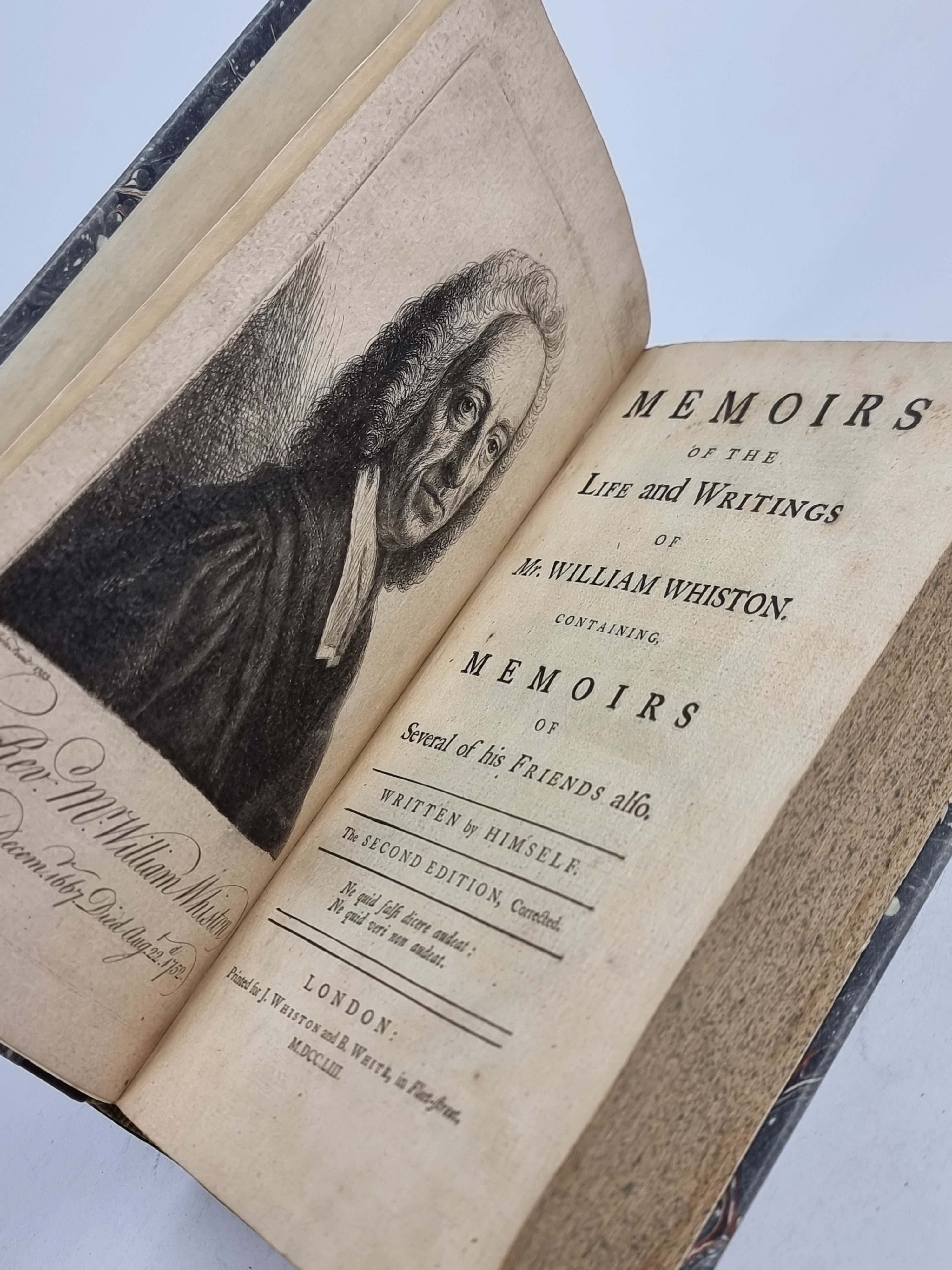 Memoirs of the Life and Writings of Mr. William Whiston — 2nd Edition, Corrected