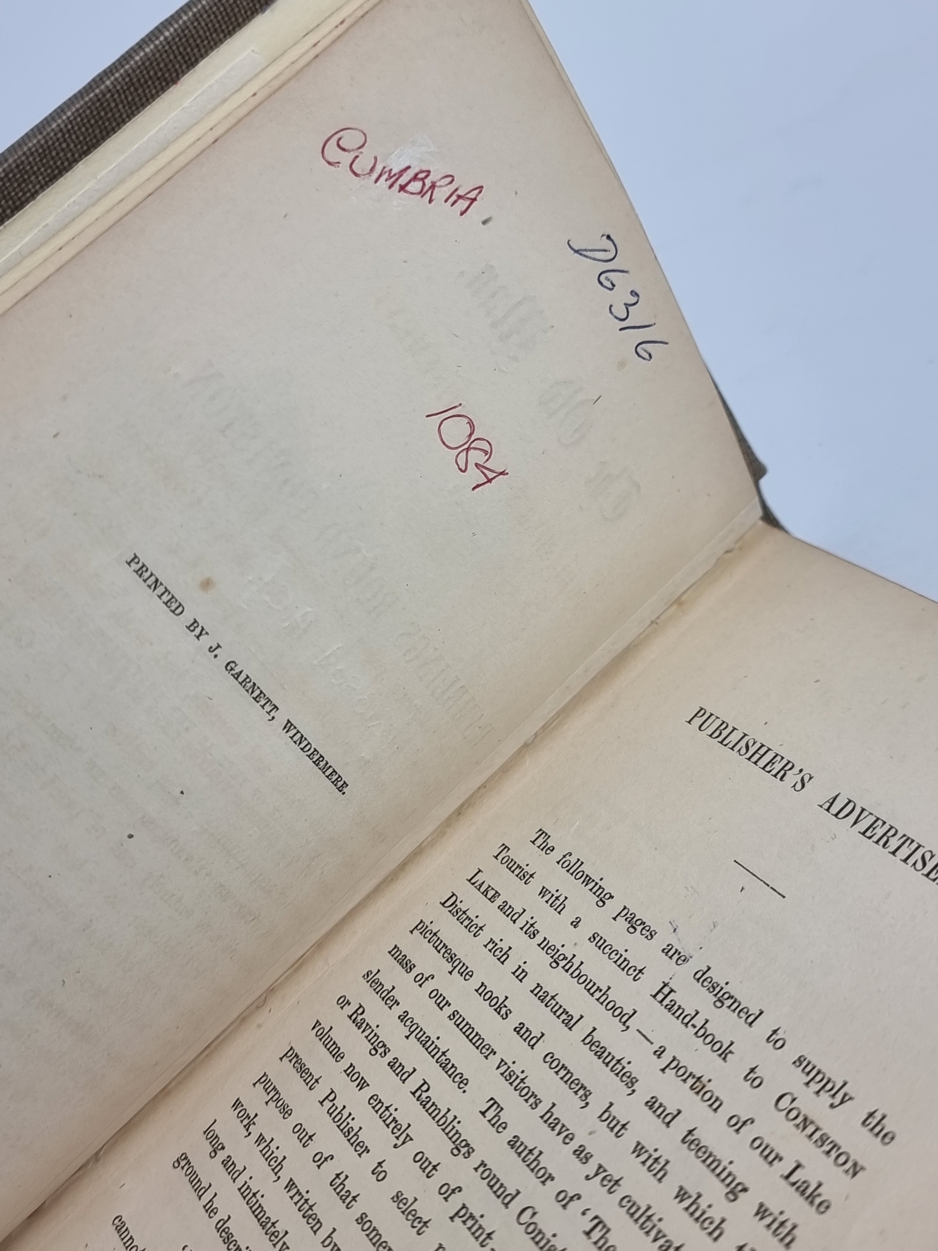 The Old Man; or Ramblings Round Coniston, Alexander Craig Gibson — 2nd Edition