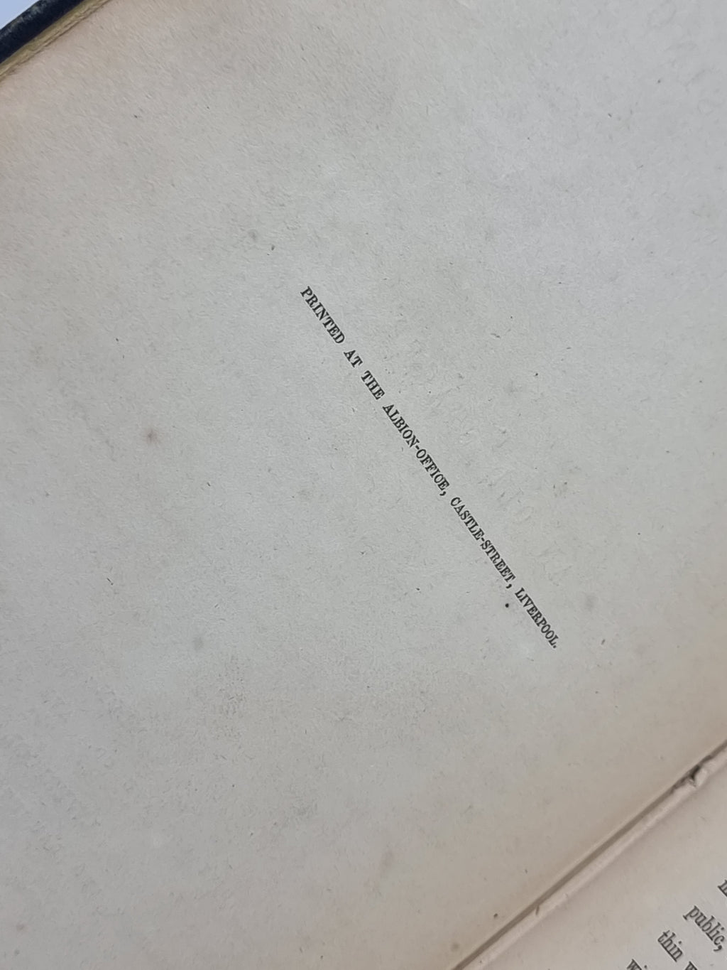 Liverpool a Few Years Since, James Aspinall — 1st Edition