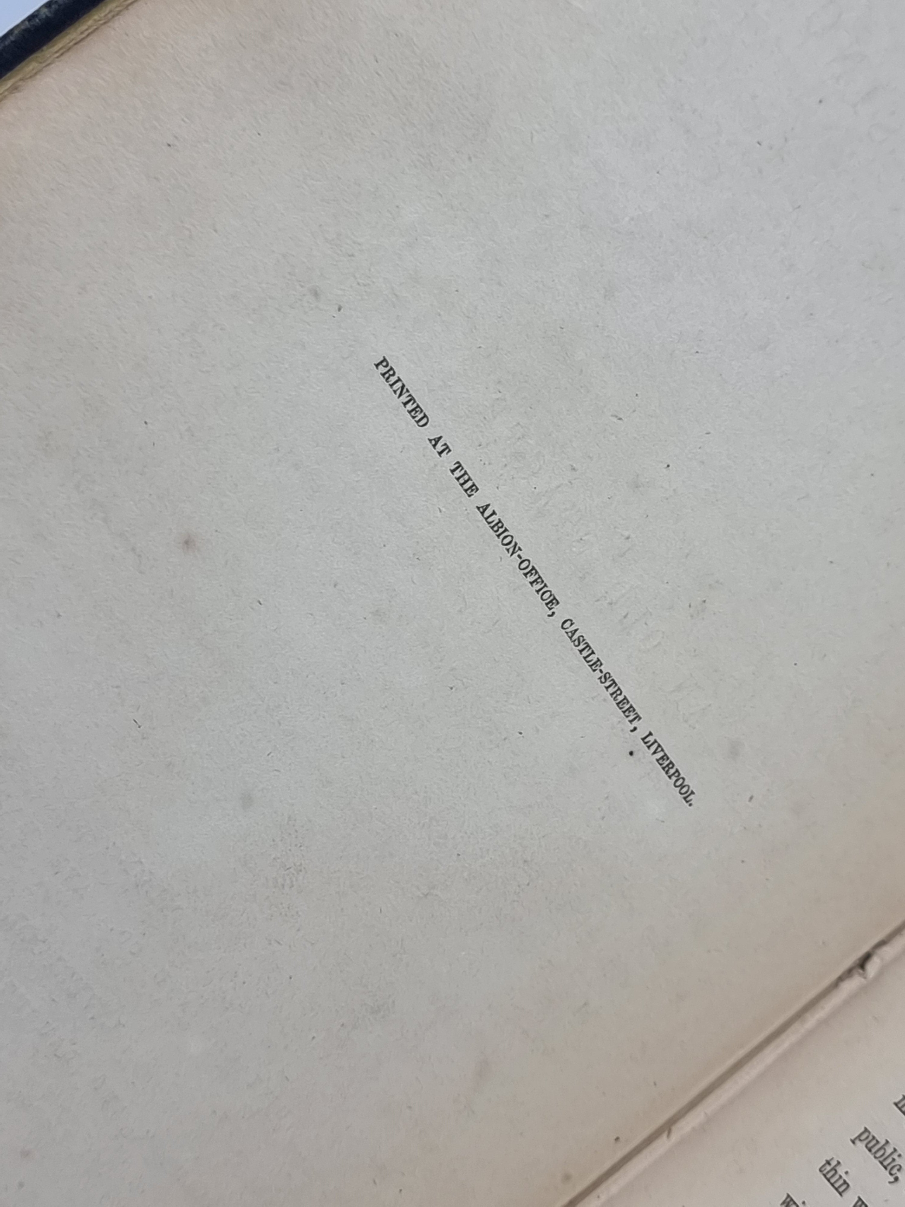 Liverpool a Few Years Since, James Aspinall — 1st Edition