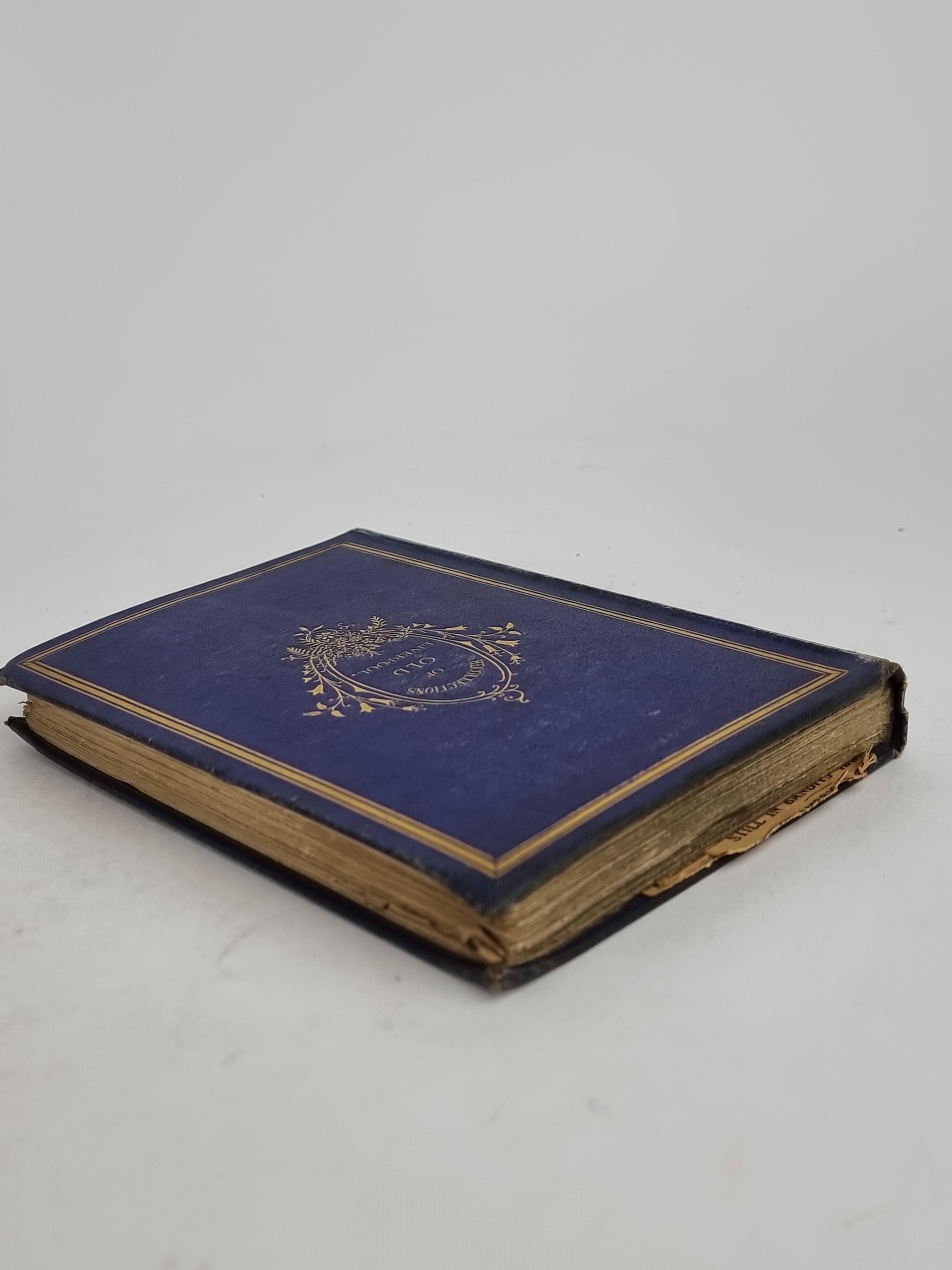Recollections of Old Liverpool, James Stonehouse — 1st Edition