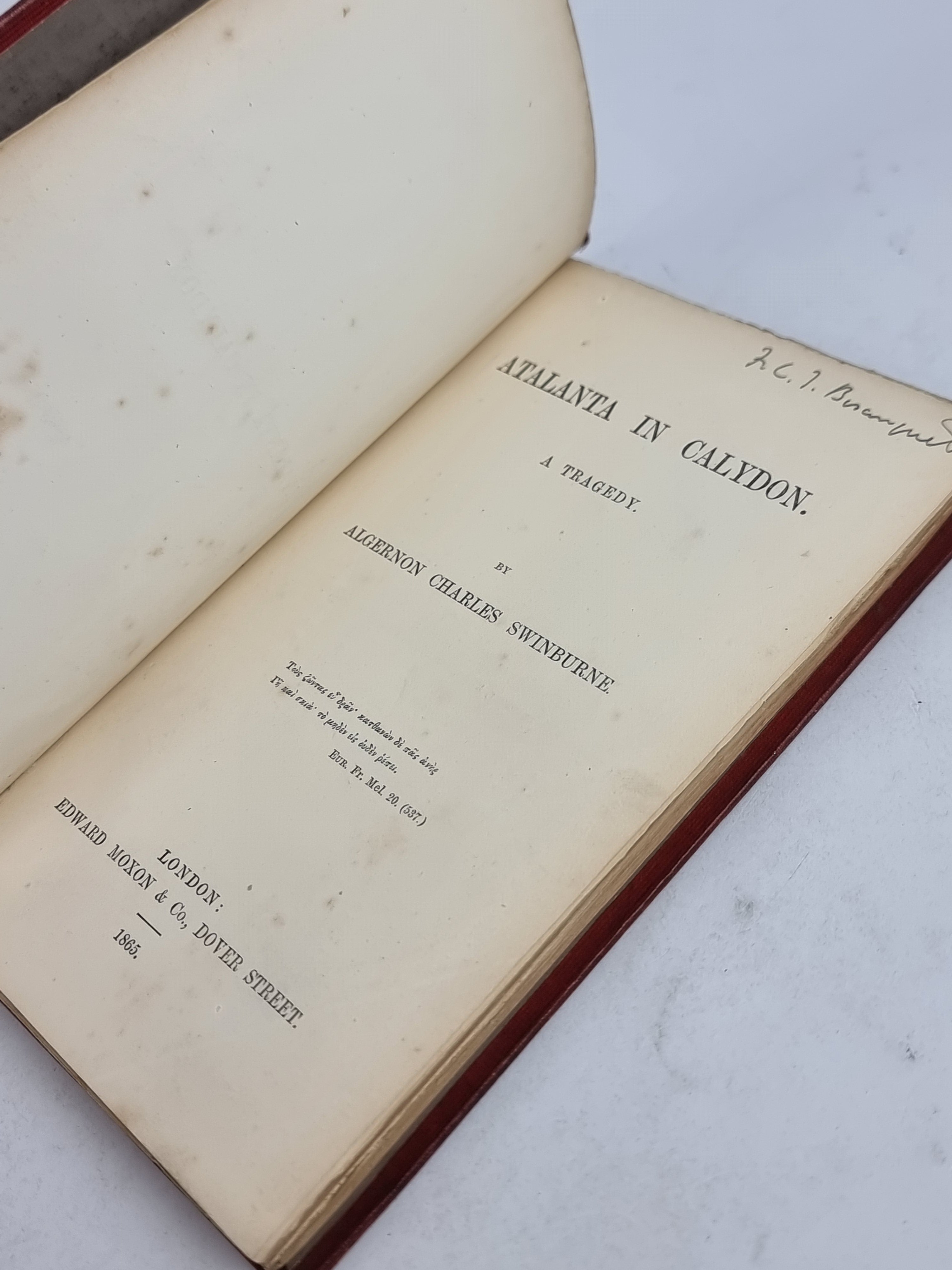 Atalanta in Calydon, Algernon Charles Swinburne — 2nd Edition