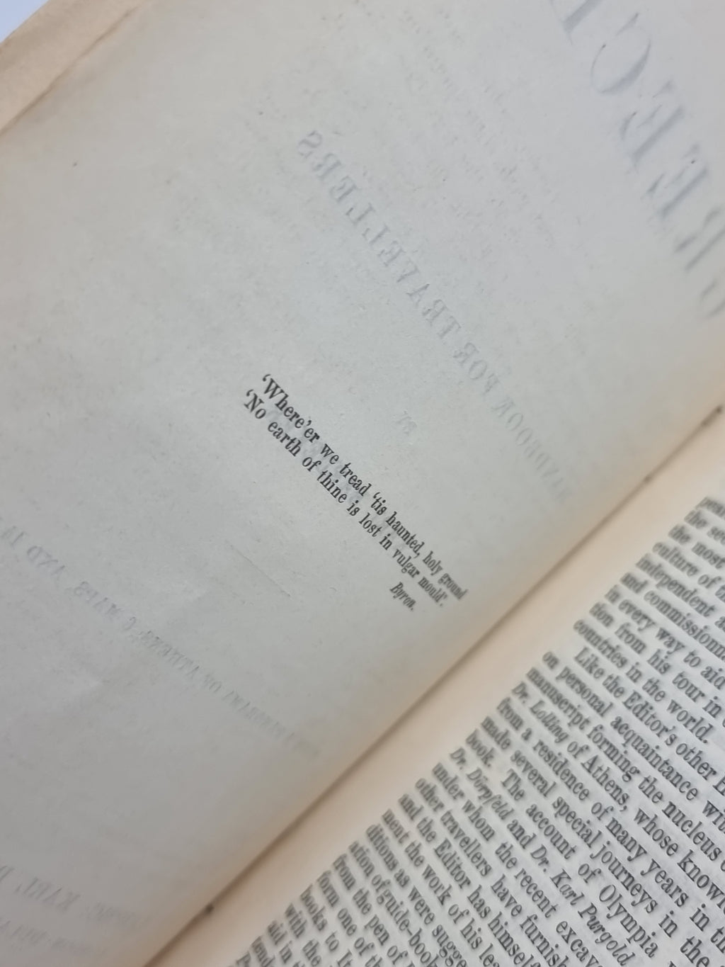 Greece: Handbook for Travellers, Karl Baedeker — 1st Edition