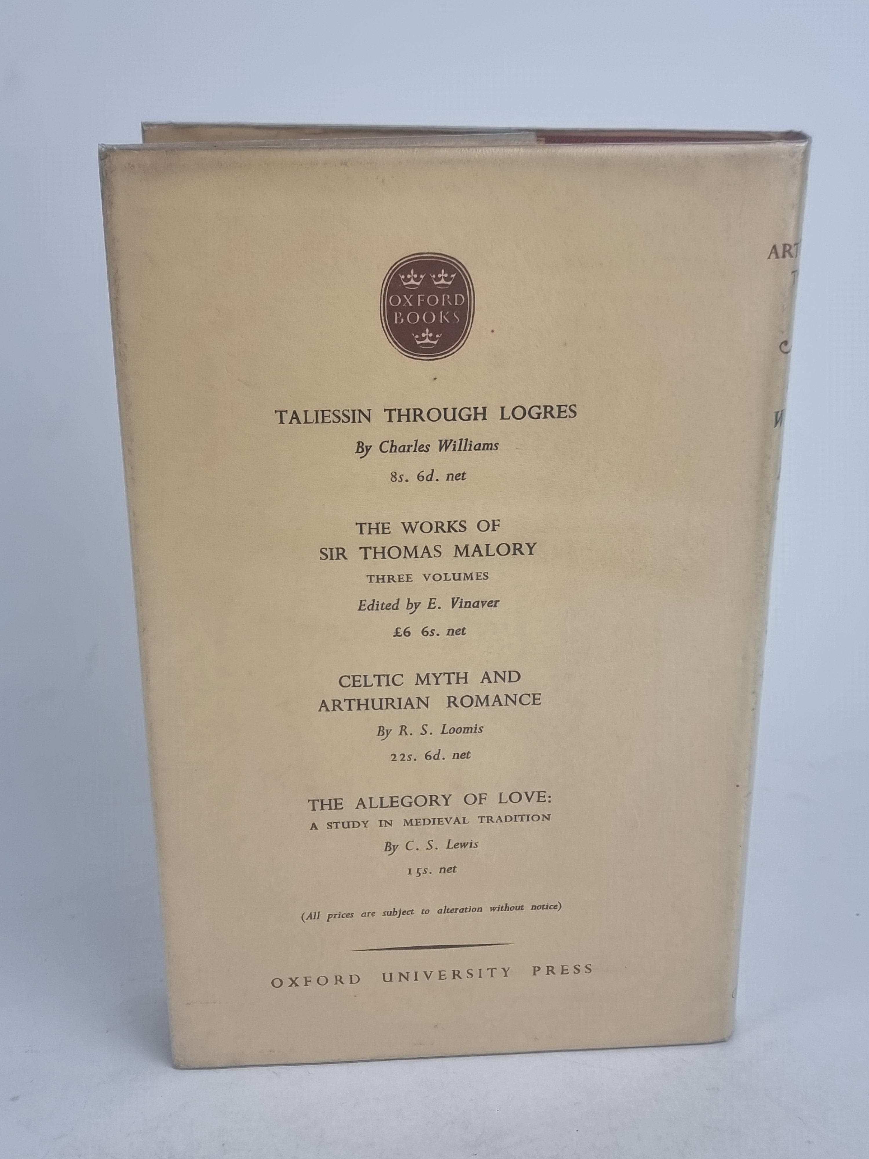 Arthurian Torso, Charles Williams and C. S. Lewis — 1st Edition