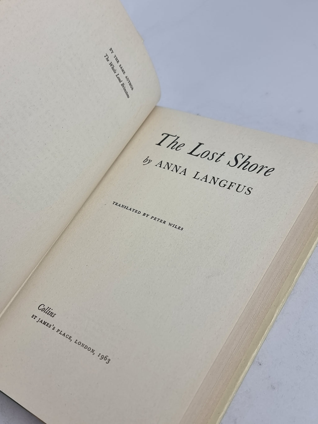 The Lost Shore, Anna Langfus — 1st Edition