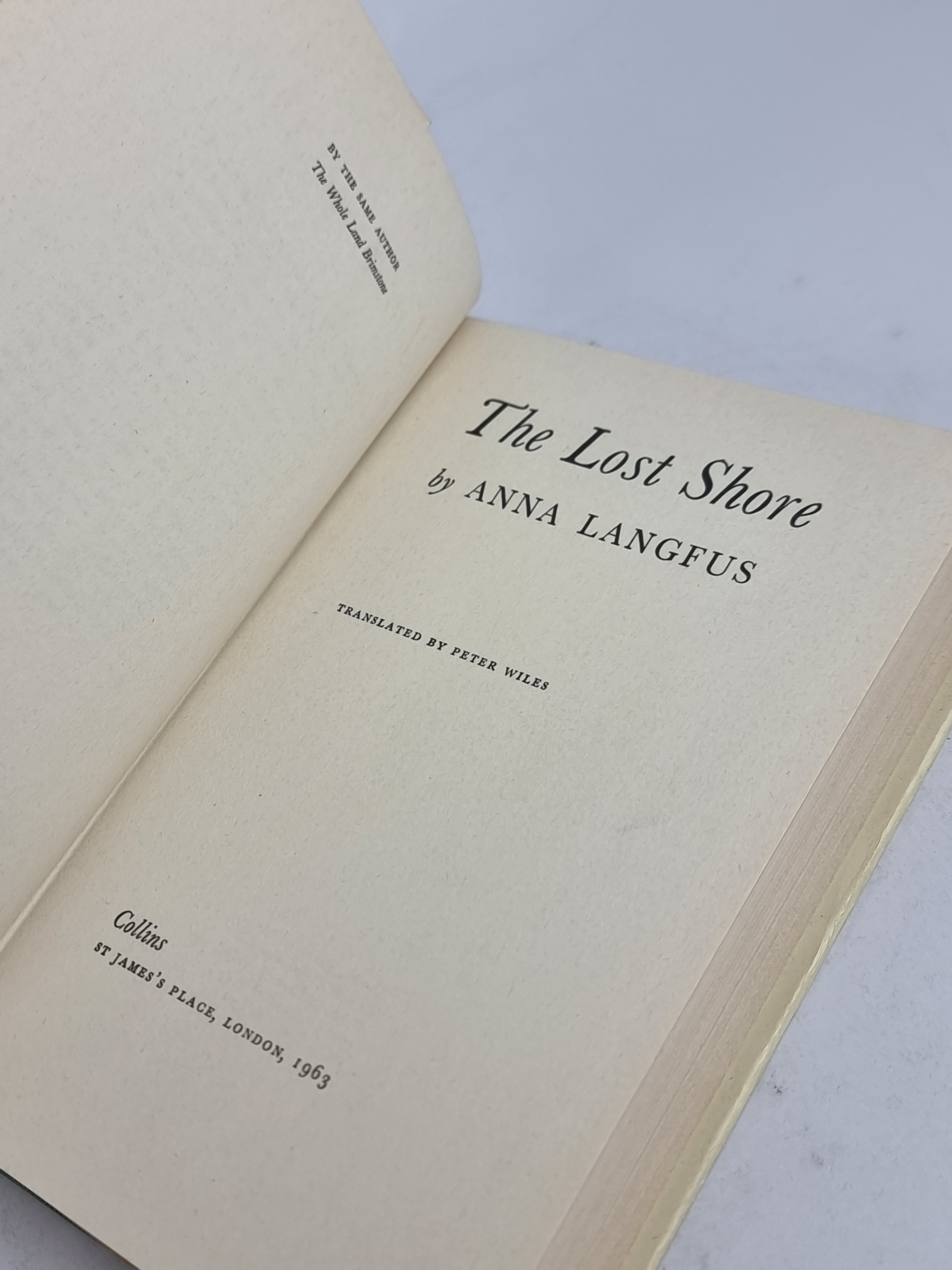 The Lost Shore, Anna Langfus — 1st Edition