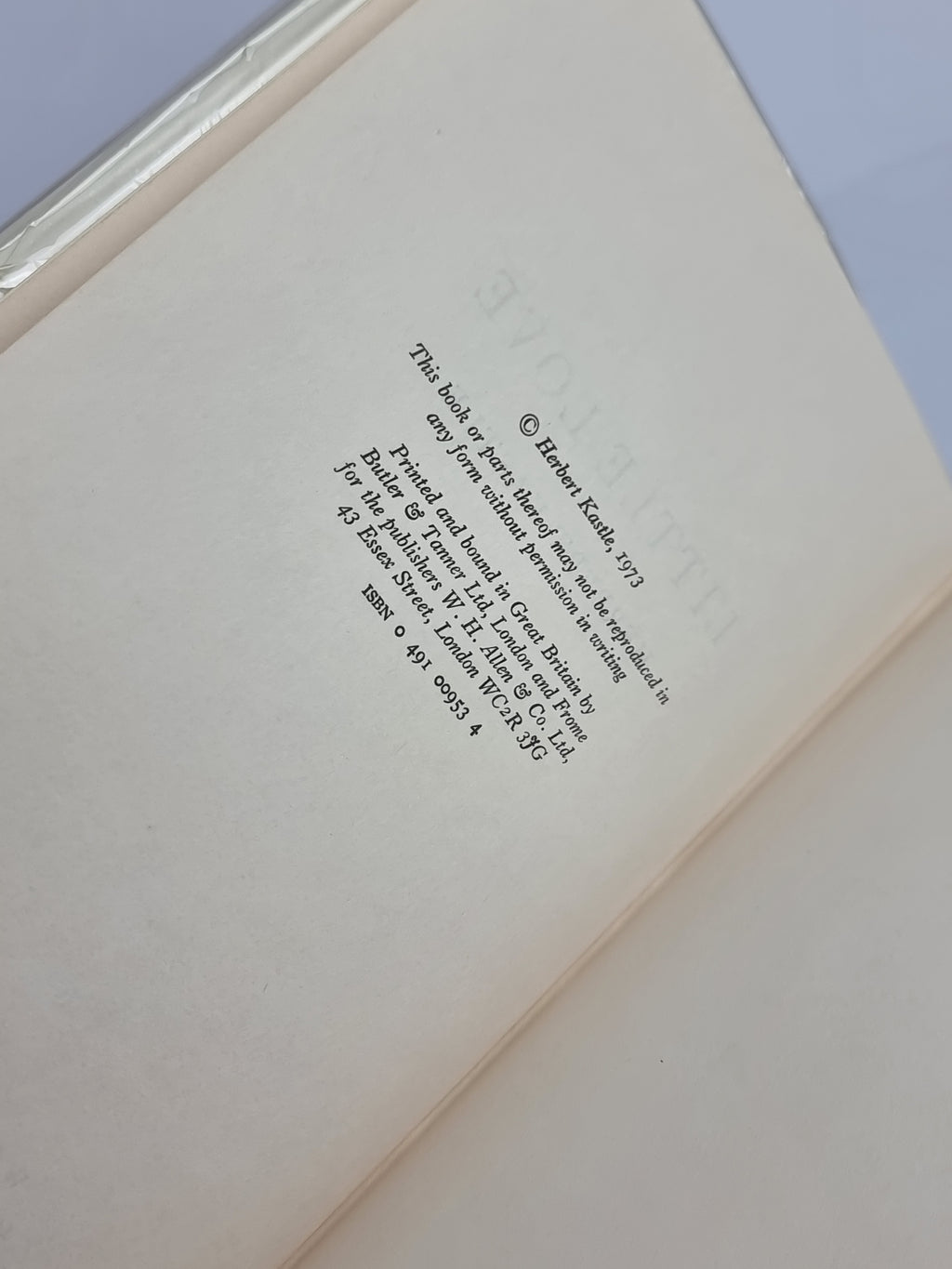 Little Love, Herbert Kastle — 1st Edition