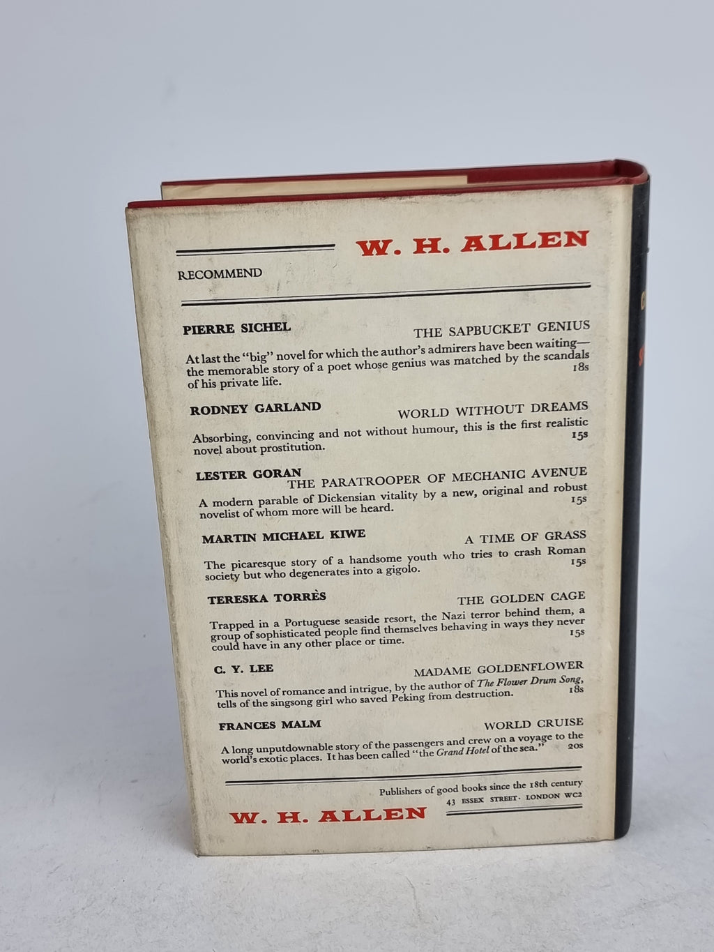 Confessions of a Spent Youth, Vance Bourjaily — 1st British Edition