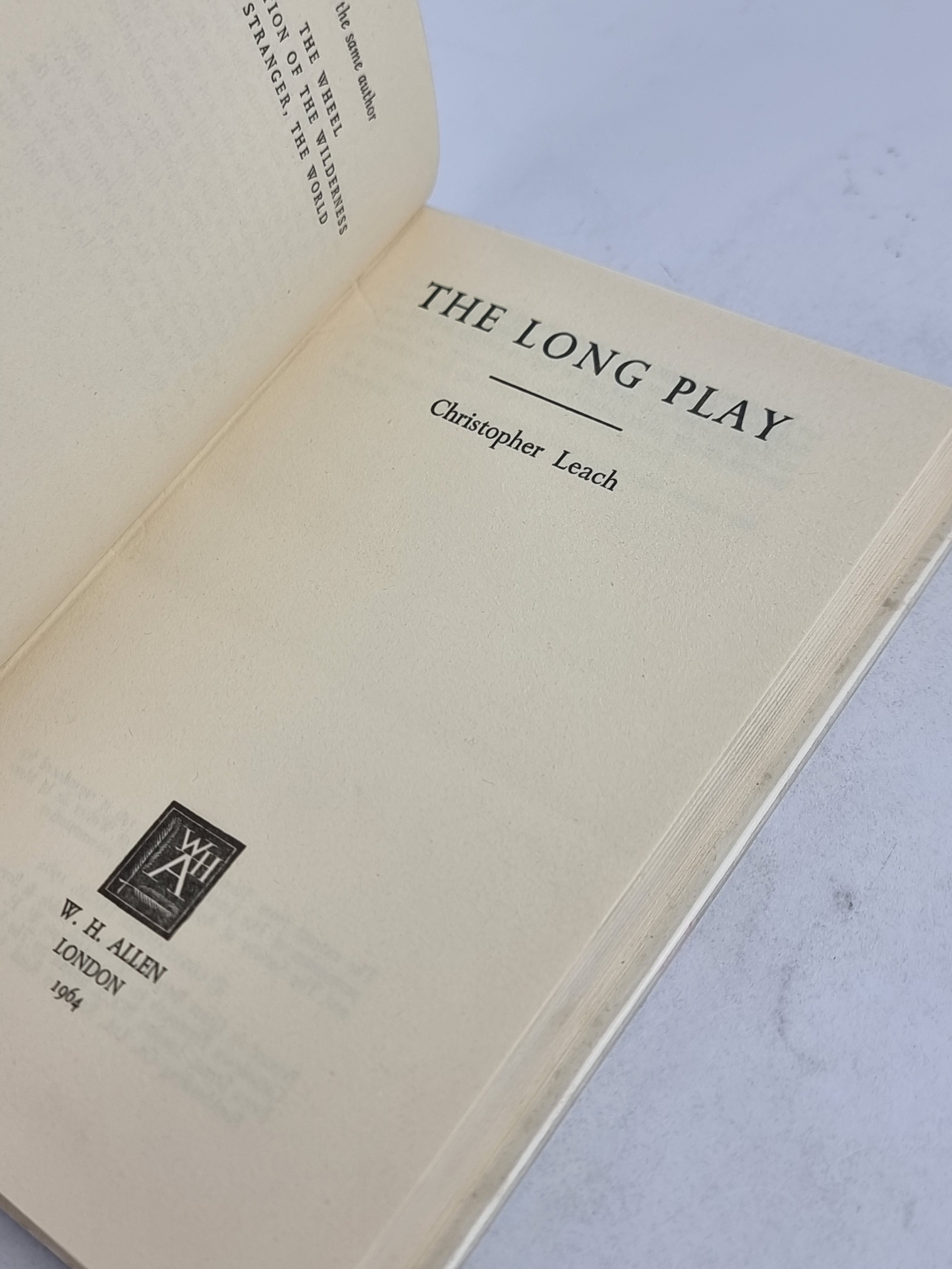 The Long Play, Christopher Leach — First Edition