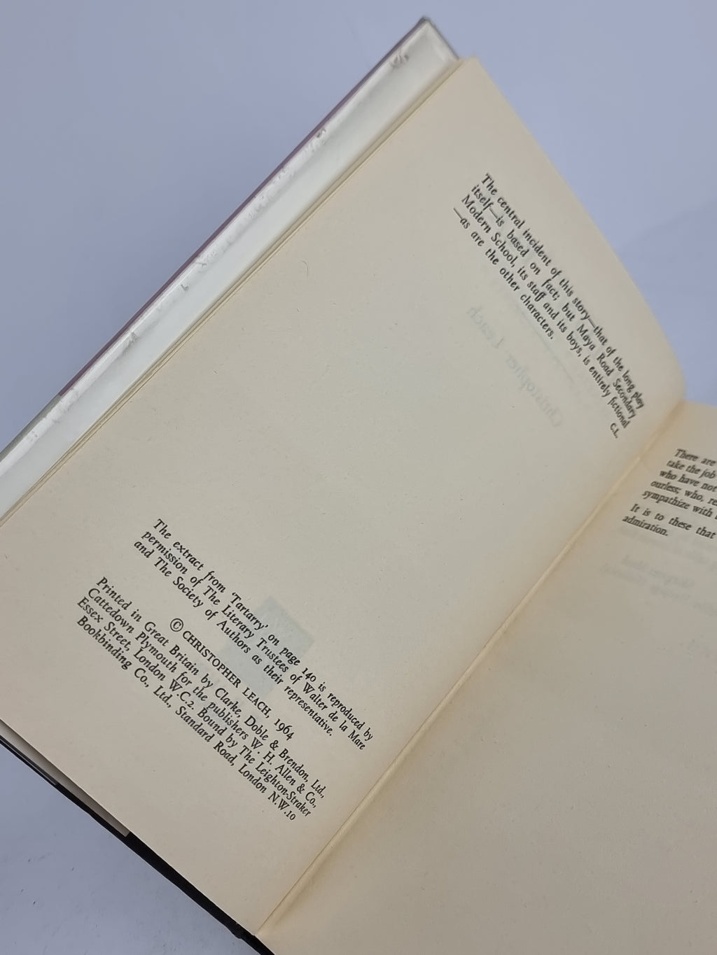 The Long Play, Christopher Leach — First Edition