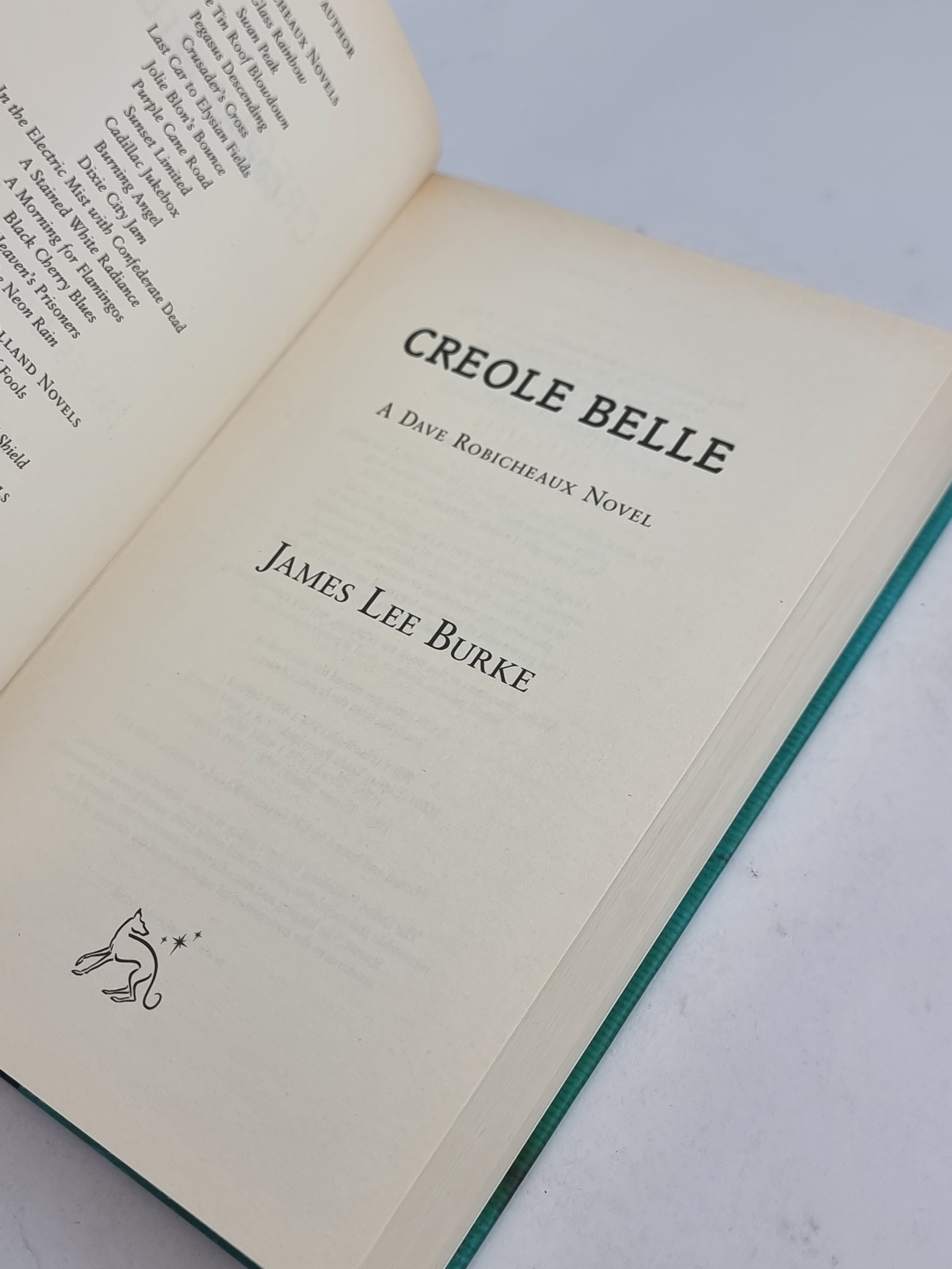 Creole Belle, James Lee Burke — 1st UK Edition