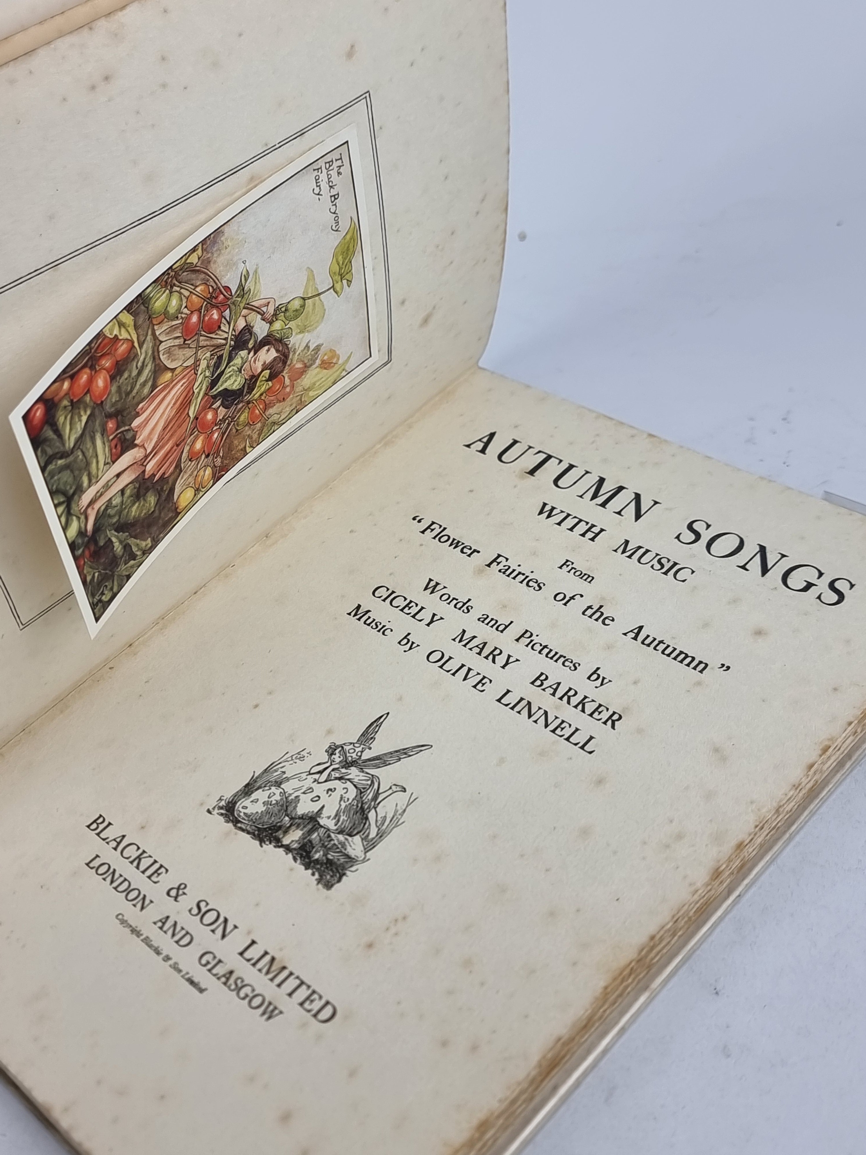 Autumn Songs With Music from "Flower Fairies of the Autumn", Cicely Mary Barker &amp; Olive Linnell — 1st Edition
