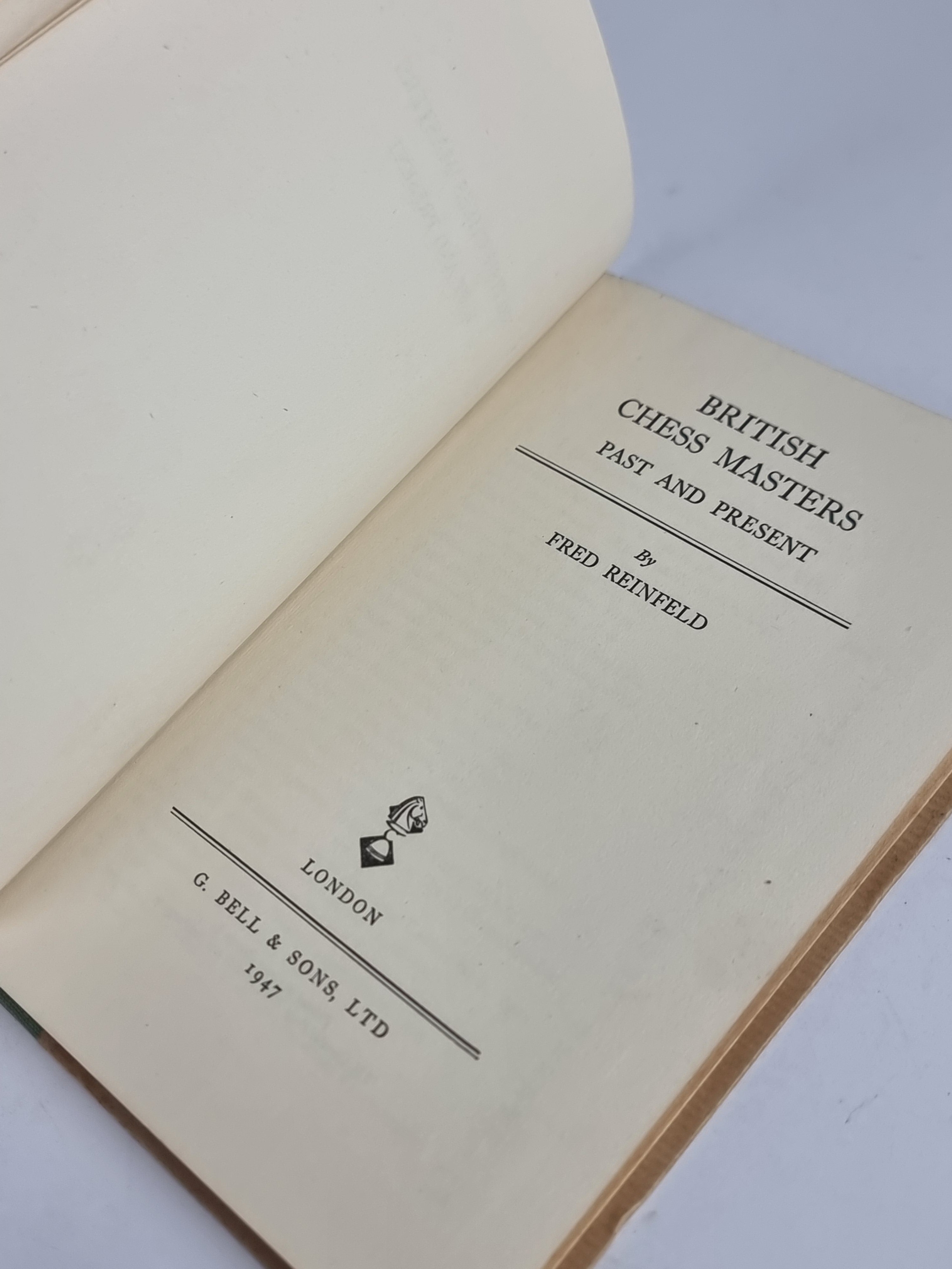 British Chess Masters Past and Present, Fred Reinfeld — 1st Edition