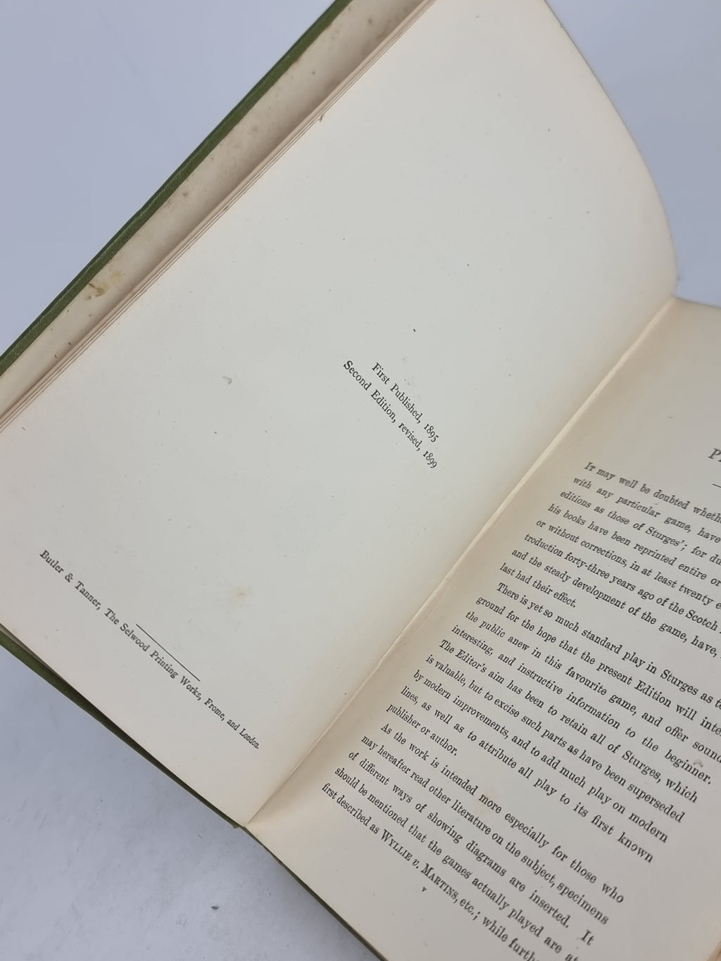 Sturges' Guide to the Game of Draughts, Joshua Sturges & J. A. Kear — 2nd Edition