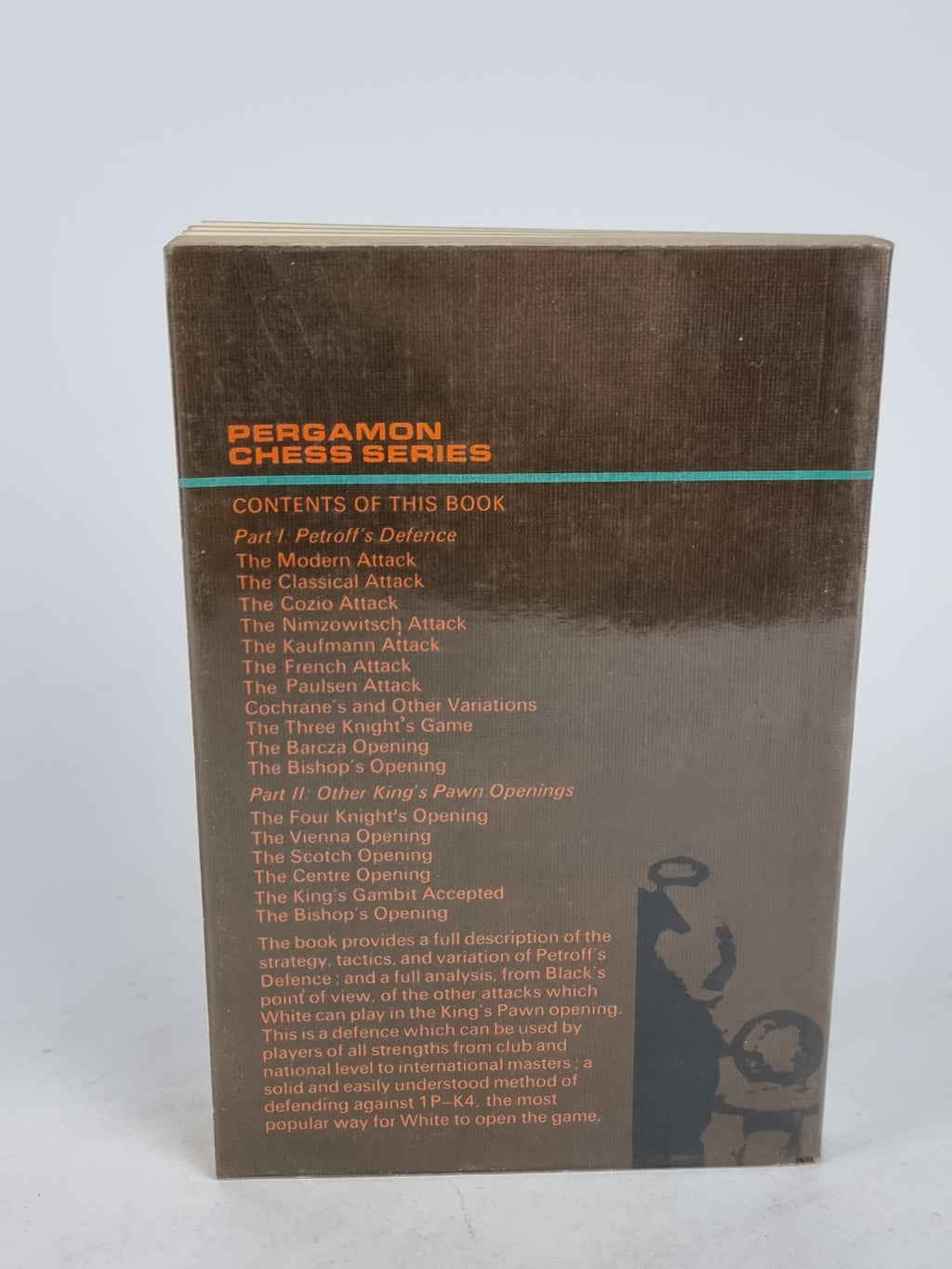 A Complete Defence to 1 P-K4: A Study of Petroff's Defence, David Hooper — 1st Ed