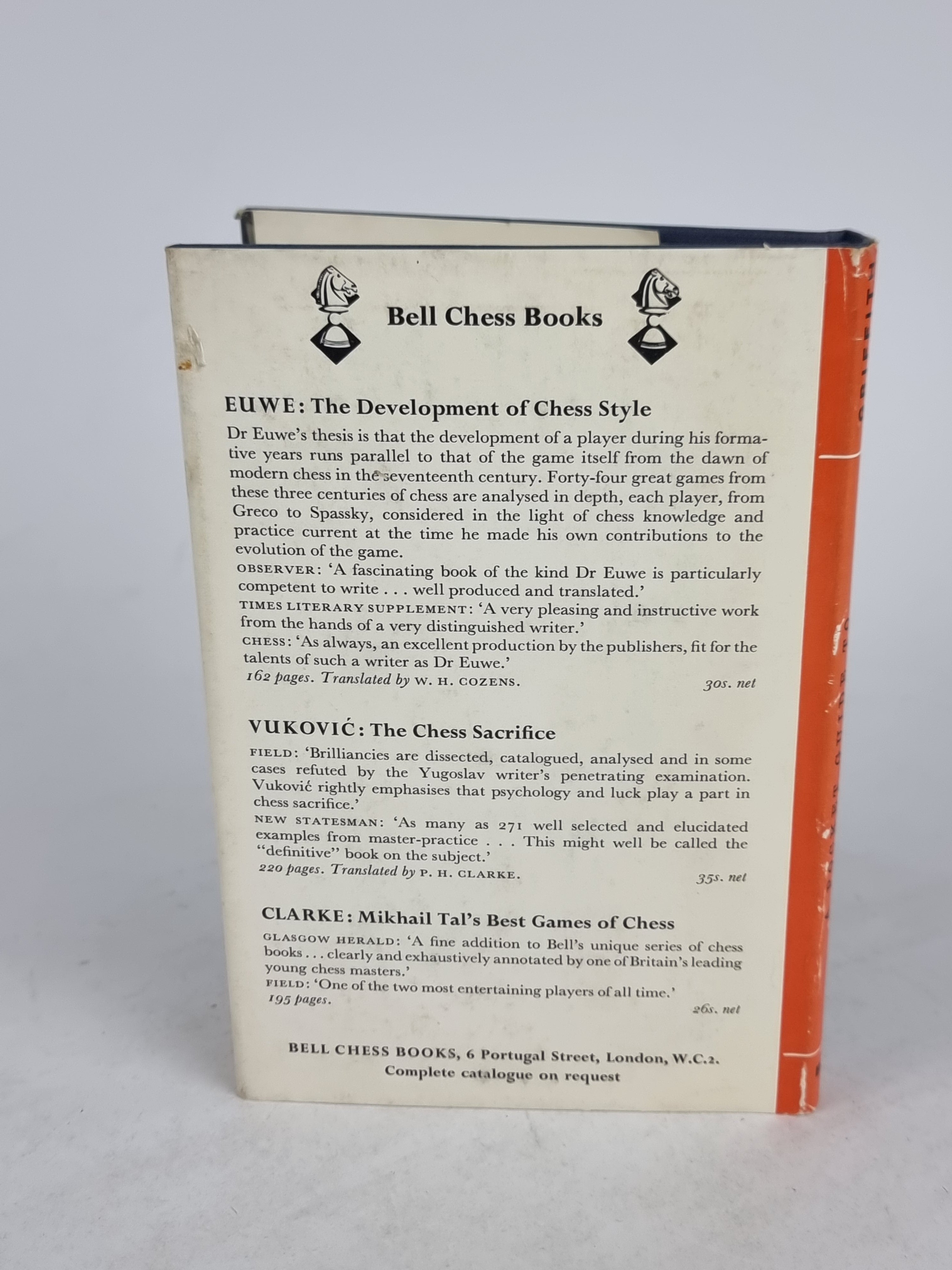 A Pocket Guide to the Chess Openings, R. C. Griffith & H. Golombek — 1970 Reprint