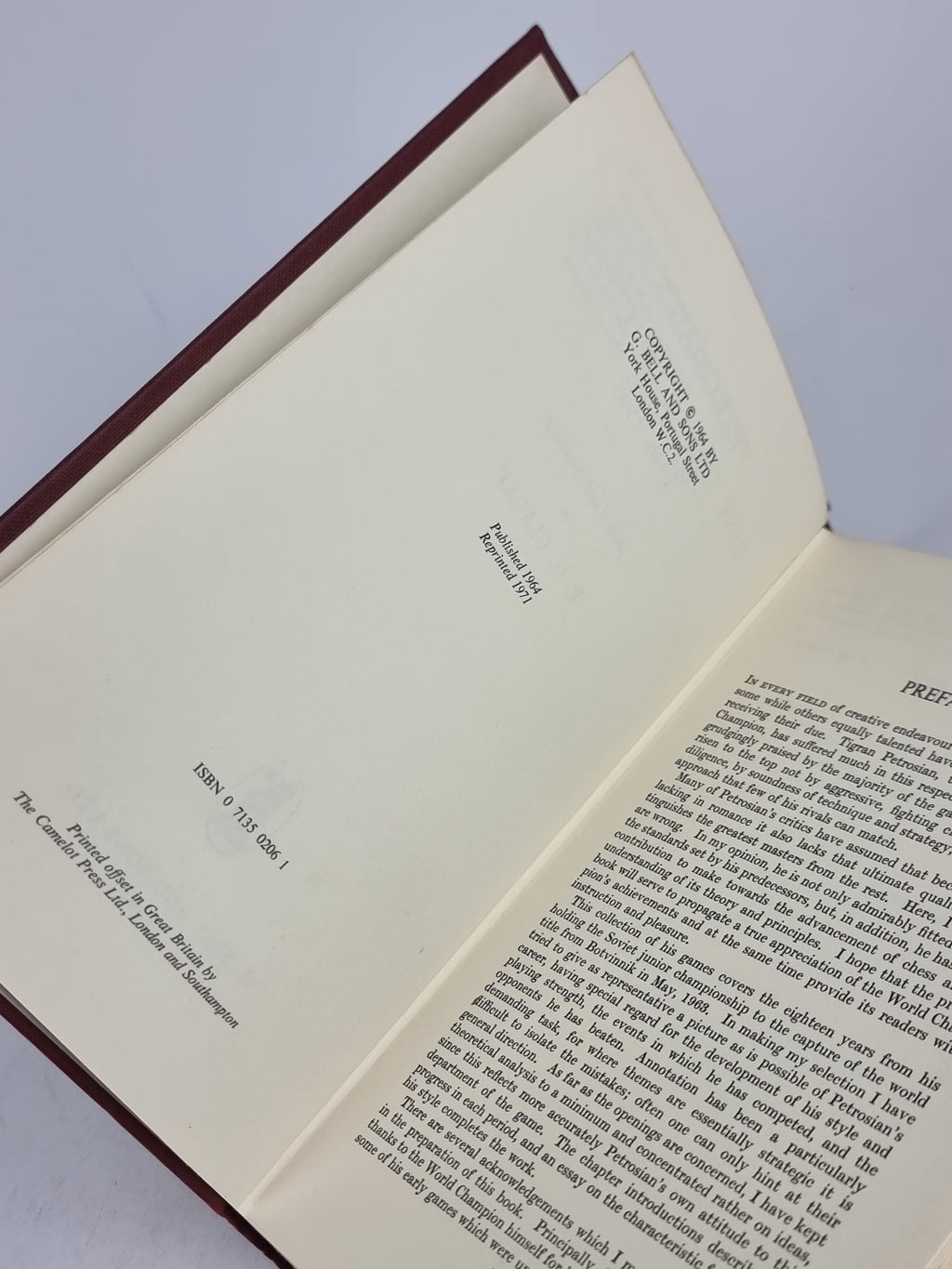 Petrosian's Best Games of Chess 1946–1963, P. H. Clarke — Reprint