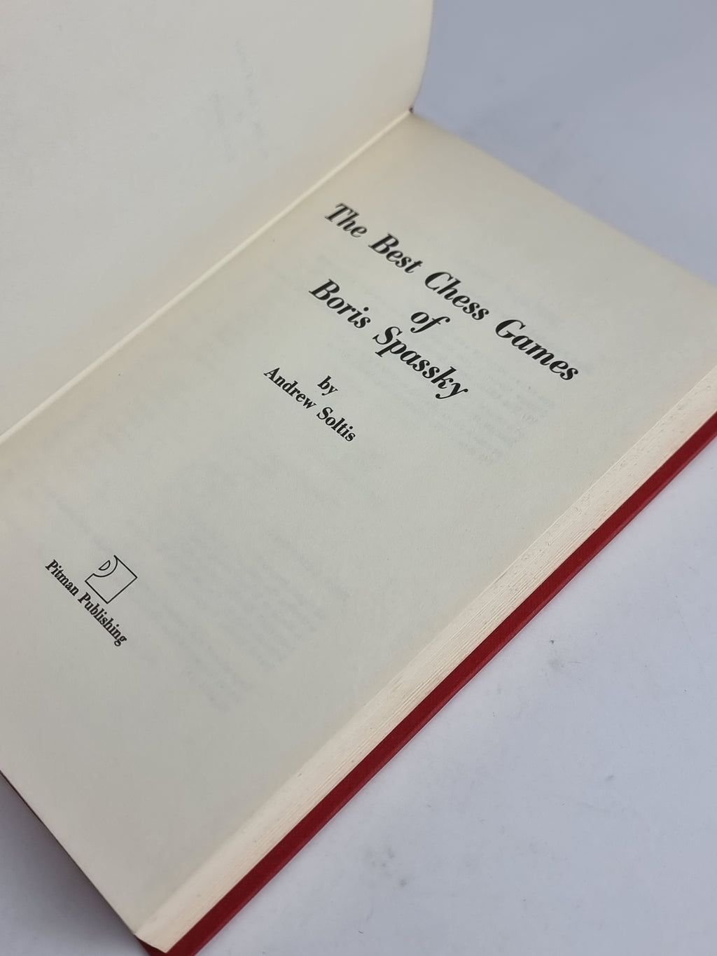 The Best Chess Games of Boris Spassky, Andrew Soltis — 1st Edition